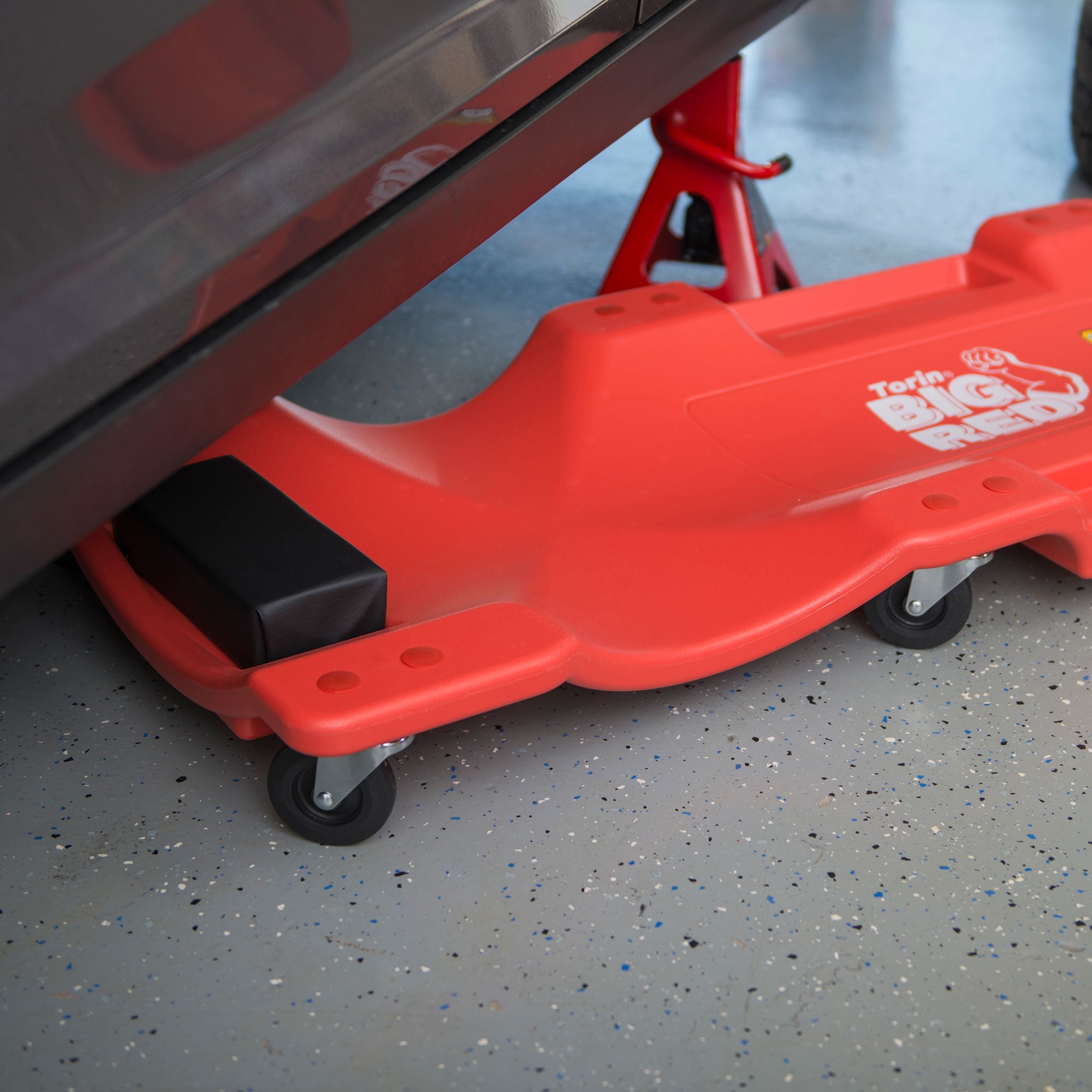 Torin Big Red 40 Inch Creeper Garage Plastic Rolling Car Repair Mechanic Cart
