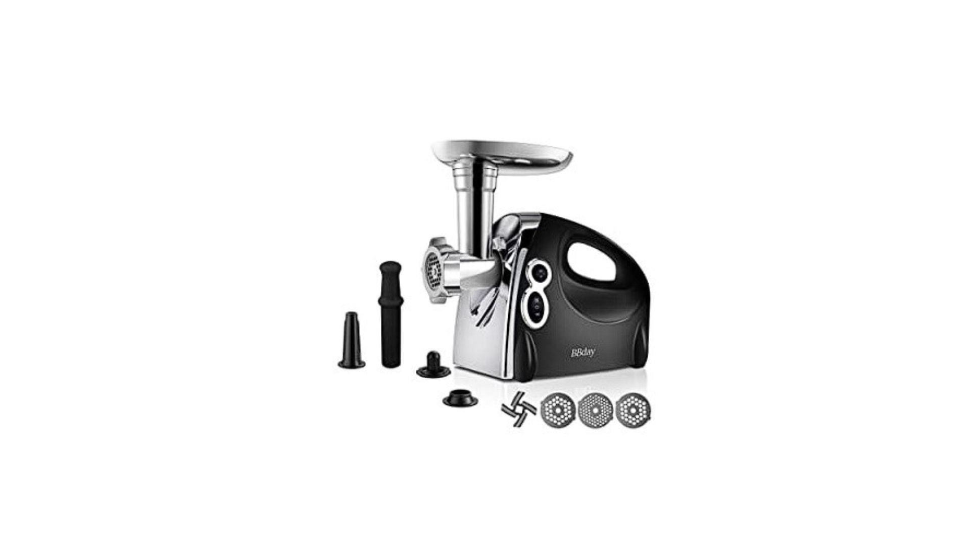 BBday Electric Meat Grinder w/ 3 Grinding Plates & Sausage Kit (Open Box) - VMInnovations