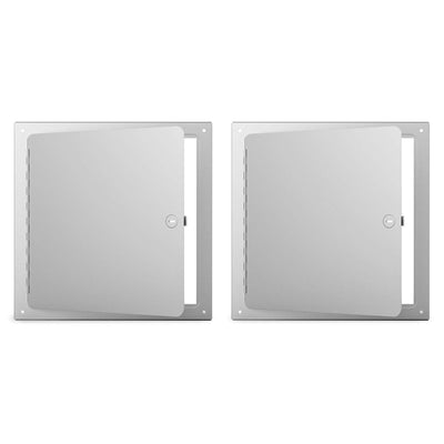 Acudor SF-2000 Series 16x16" Surface Mounted Metal Access Door, White (2 Pack)