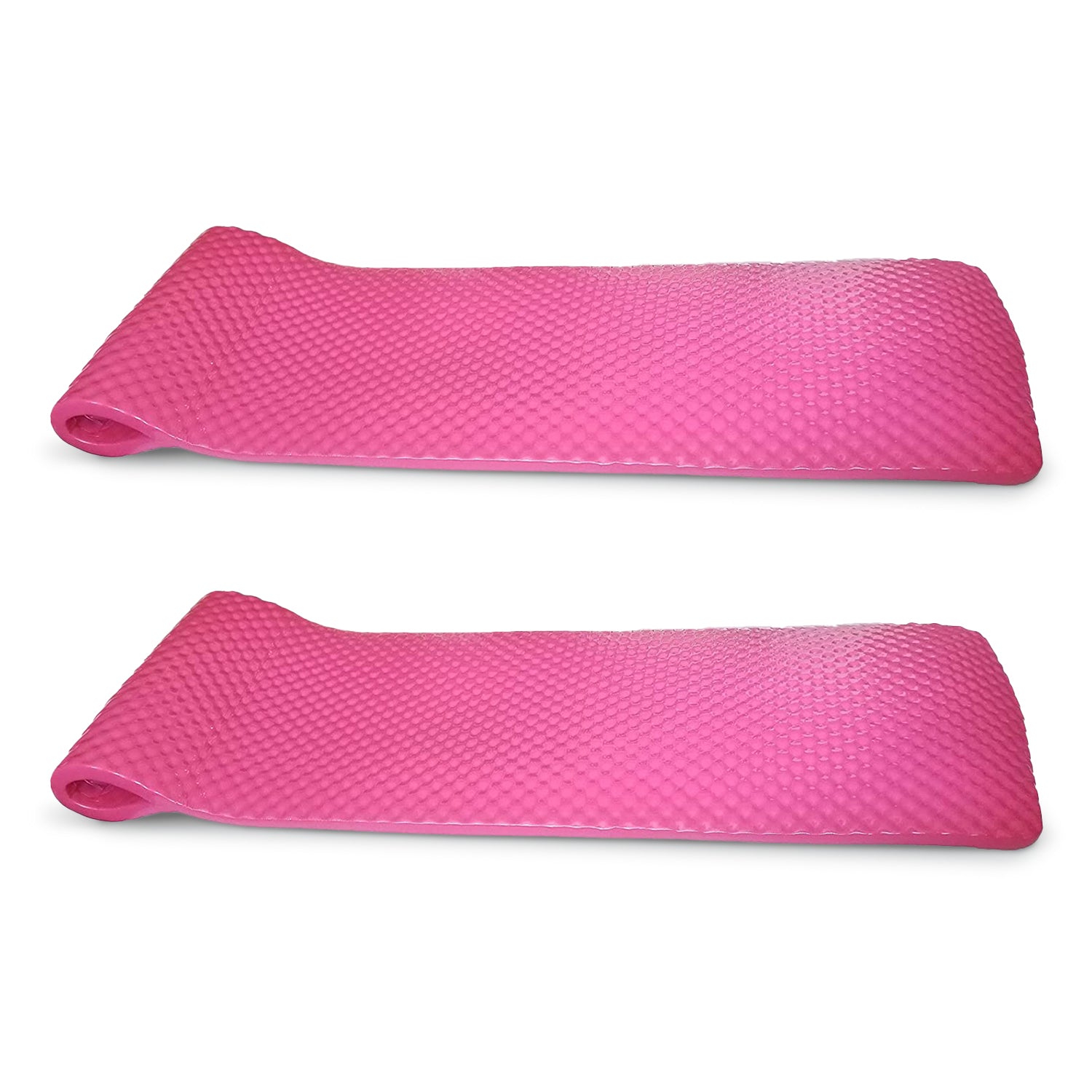 Vos 72" Soft Wavy Foam UV Chlorine Resistant Water Pool Float, Pink (2 Pack) - VMInnovations
