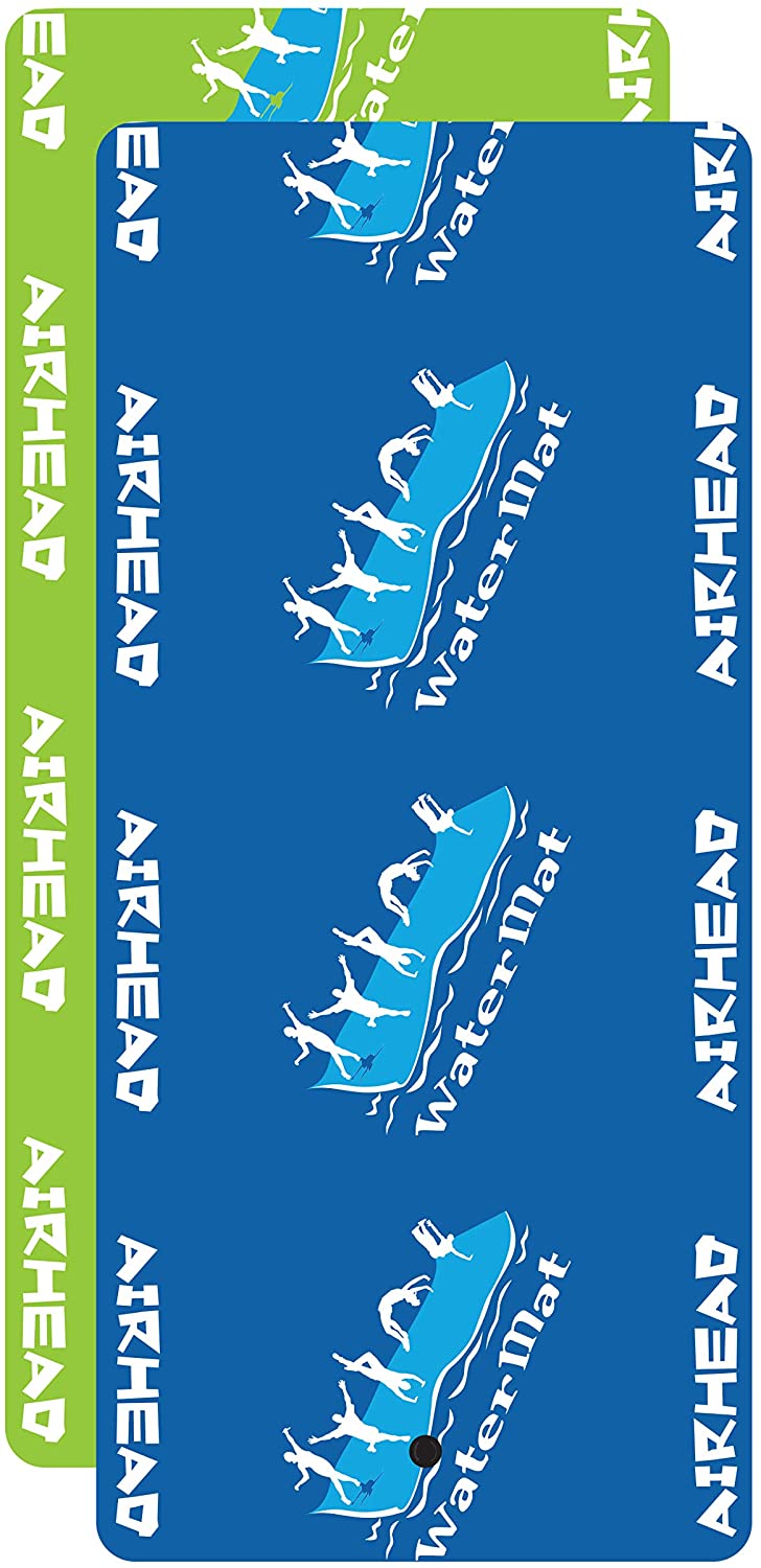 Airhead 11 x 5 Foot WaterMat Roll N Go Swimming Lake Flotation Device, Blue - VMInnovations