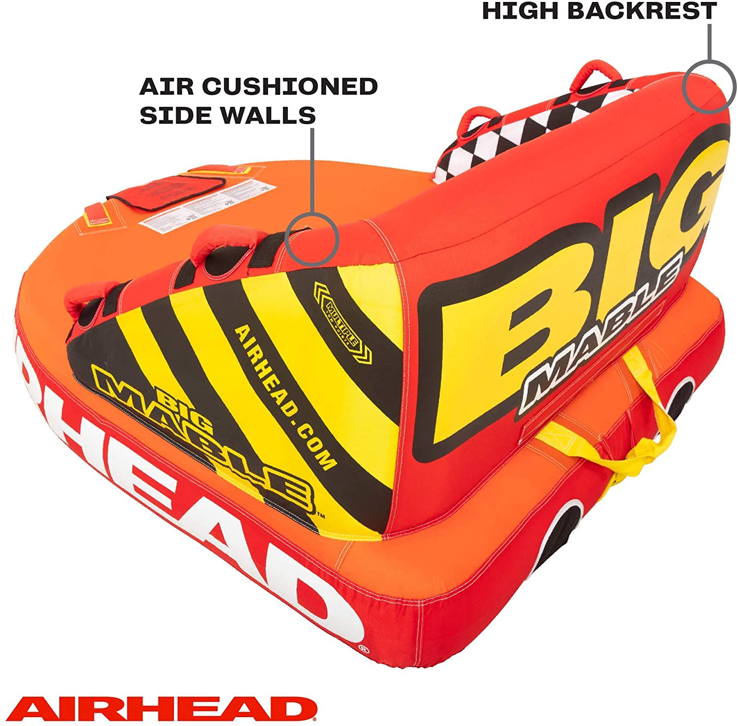 Sportsstuff Inflatable Big Mable Sitting Double Rider Boat Tube (For Parts)