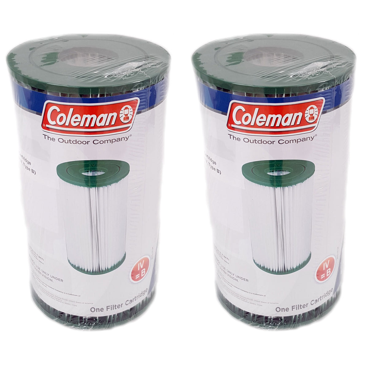 Coleman Type IV/Type B Swimming Pool Filter Pump Replacement Cartridges (2 Pack)