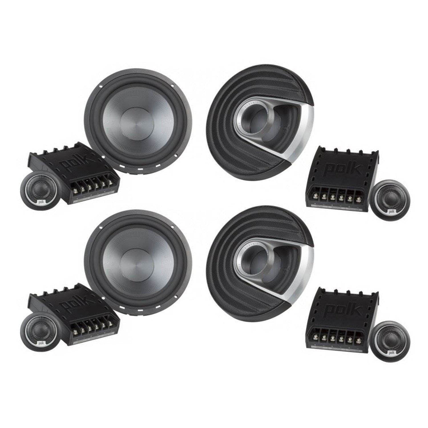 Polk Audio MM1 6.5 Inch 375W Component Marine Boat ATV Speakers System (2 Pack)