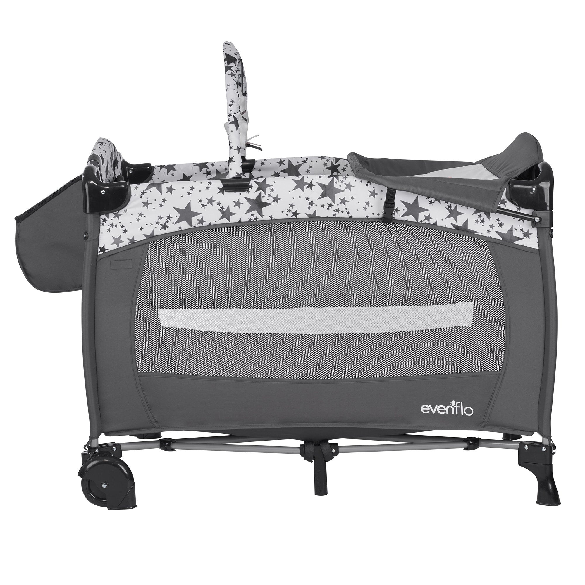 Evenflo Portable 4-in-1 Safe BabySuite DLX Versatile Home Baby Playard, Pop Star (Refurbished)