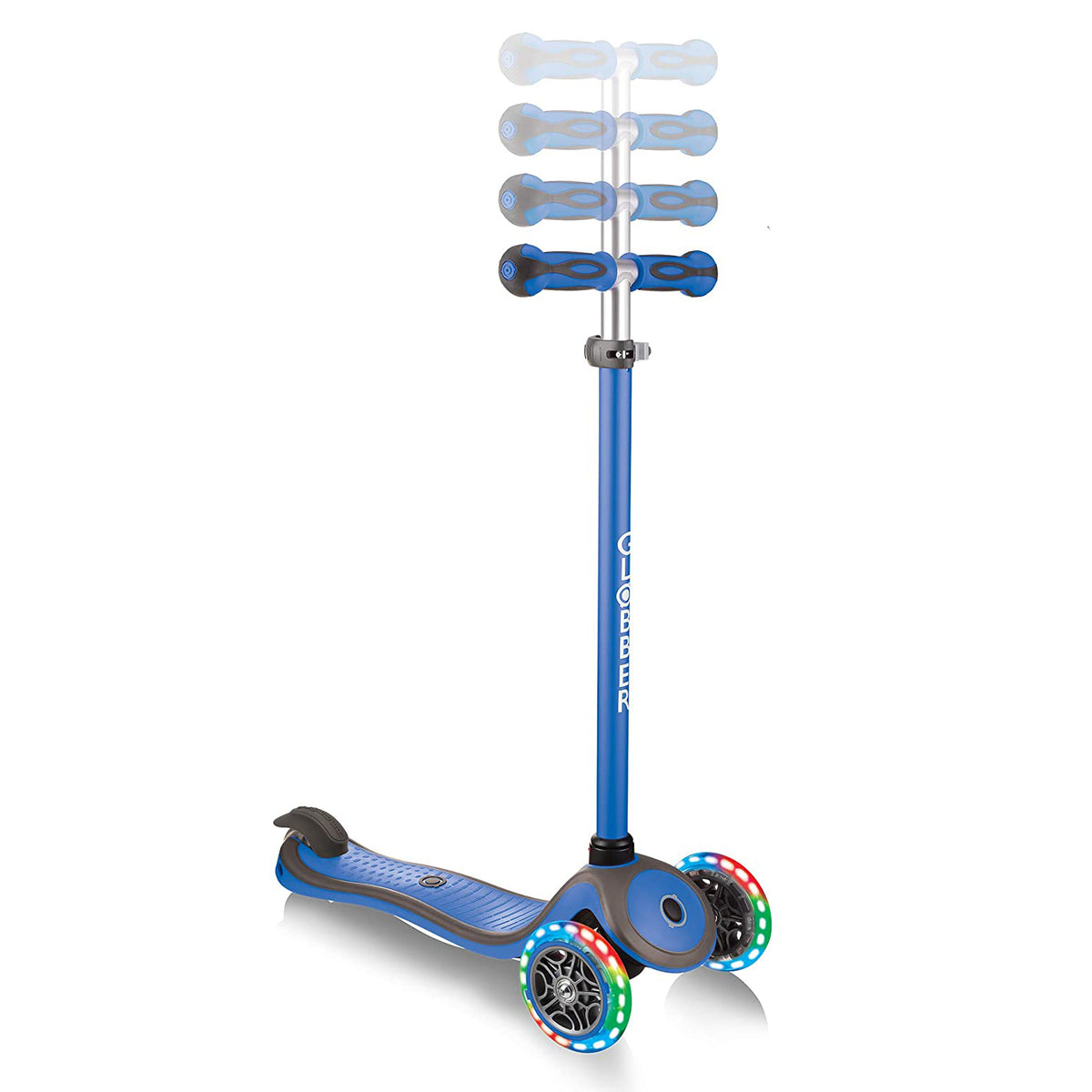 Globber 442-100 V2 3-Wheel Kids Kick Scooter with LED Light Up Wheels(For Parts)