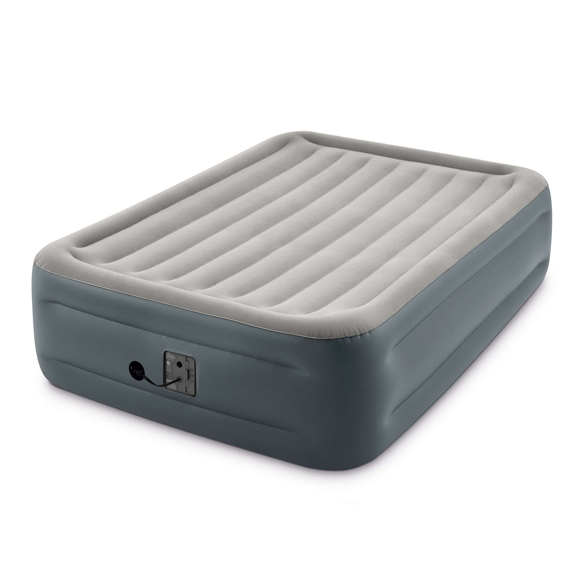 Intex Dura-Beam Plus Essential Rest Inflatable Bed Air Mattress, Queen (Used)