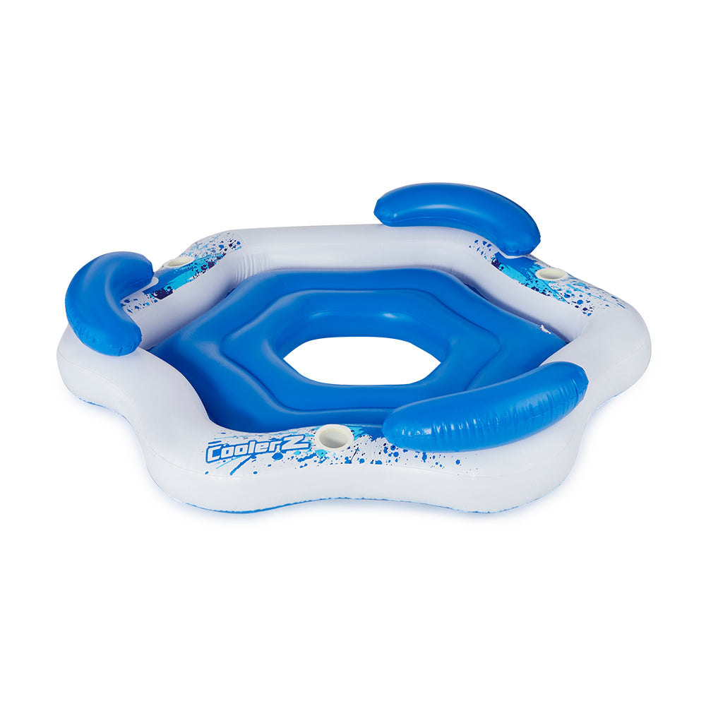 Bestway 3-Person Floating Water Island Lounge Raft With Open Bottom (3 Pack)