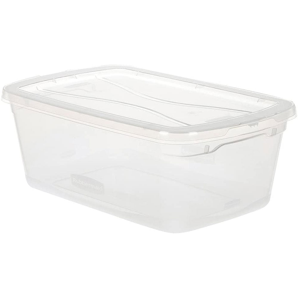 Rubbermaid Cleverstore (6) 30 Qt & (12) 6 Qt Plastic Storage Tote Container - VMInnovations