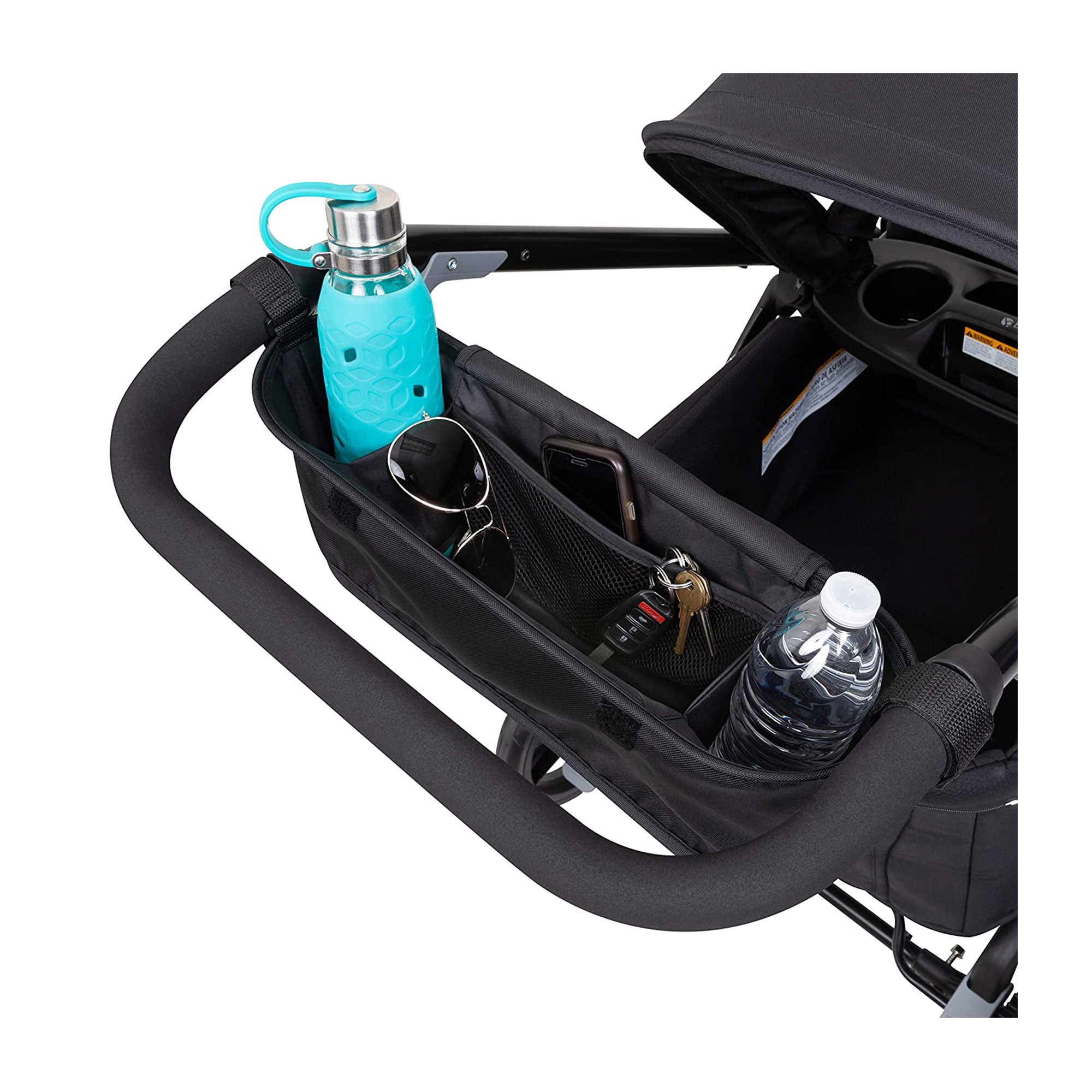 Baby Trend Expedition 2 in 1 Push or Pull Stroller Wagon Plus w/ Canopy, Black (For Parts)