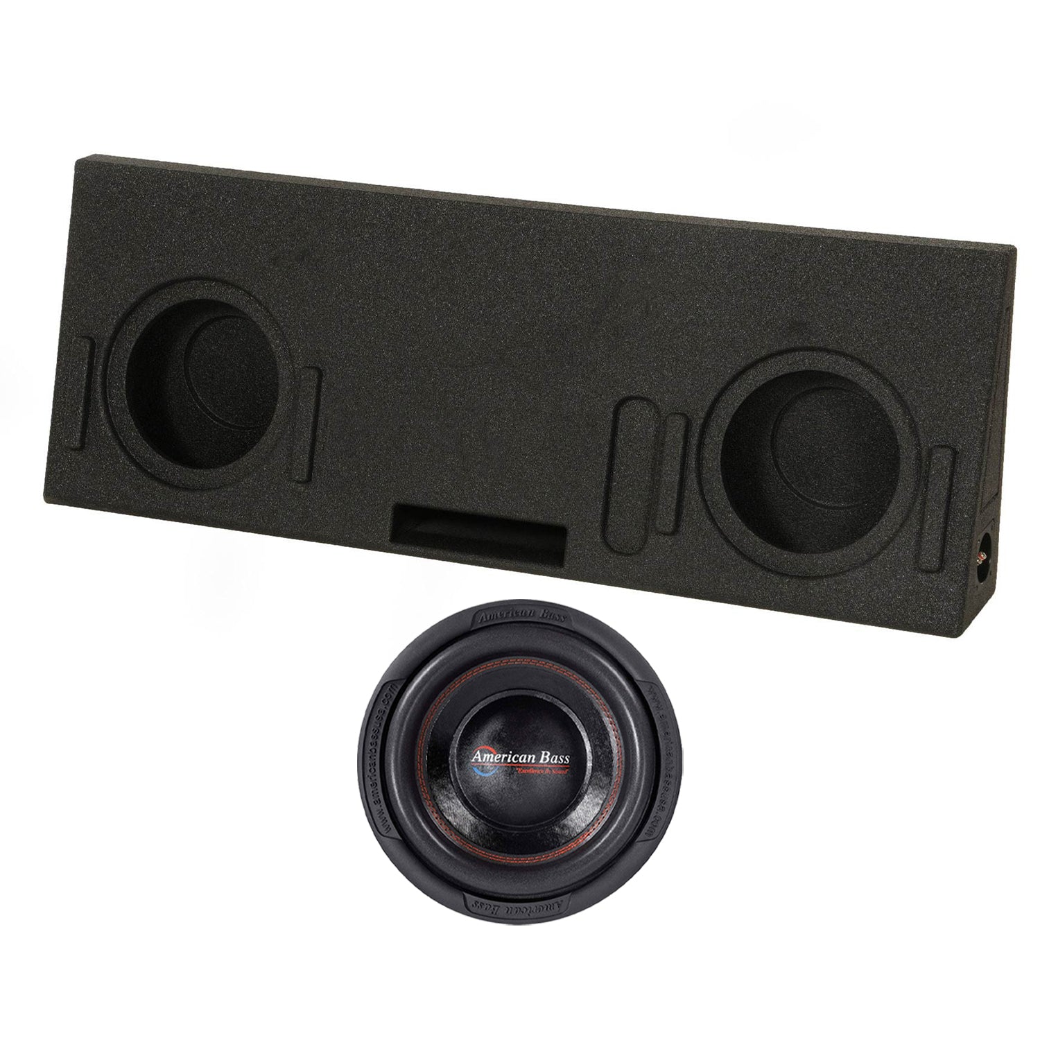 American Bass XD 1044 10 Inch 900 Watt Subwoofer Speaker with Tundra Enclosure - VMInnovations