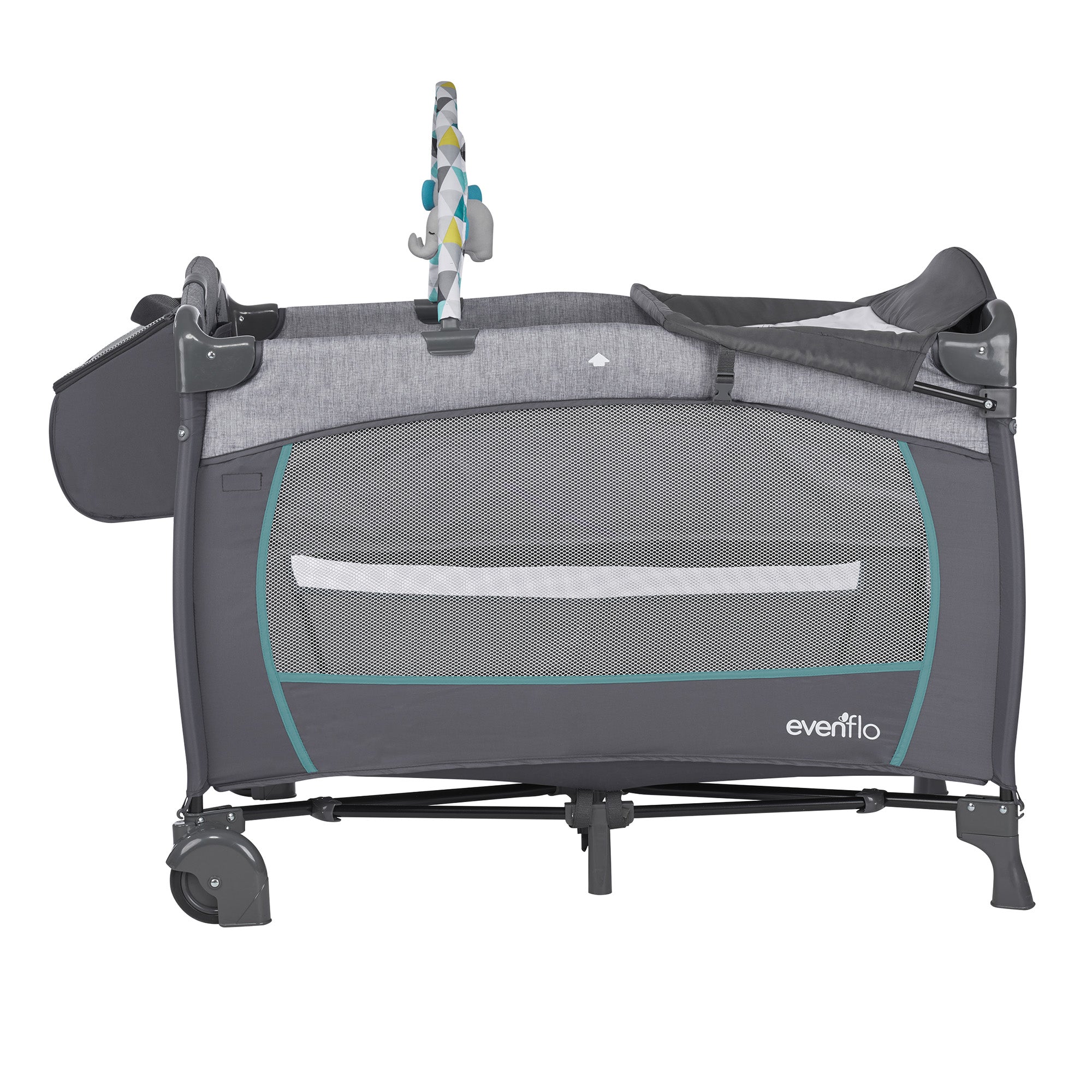 Evenflo Portable 4-in-1 Safe BabySuite DLX Versatile Home Infant Playard, Prism