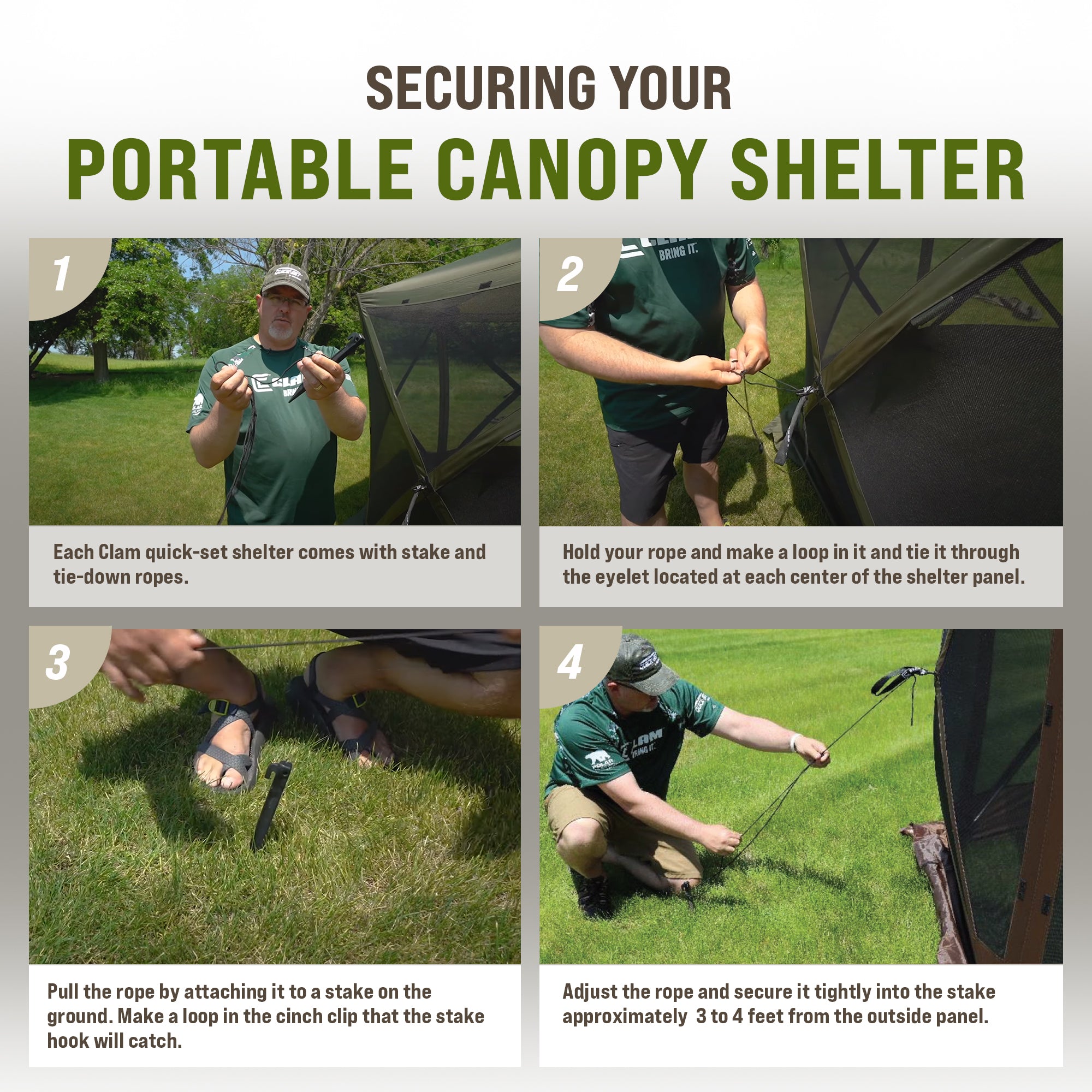 Clam Quick Set Escape Portable Camping Outdoor Gazebo Canopy Screen (Used) - VMInnovations