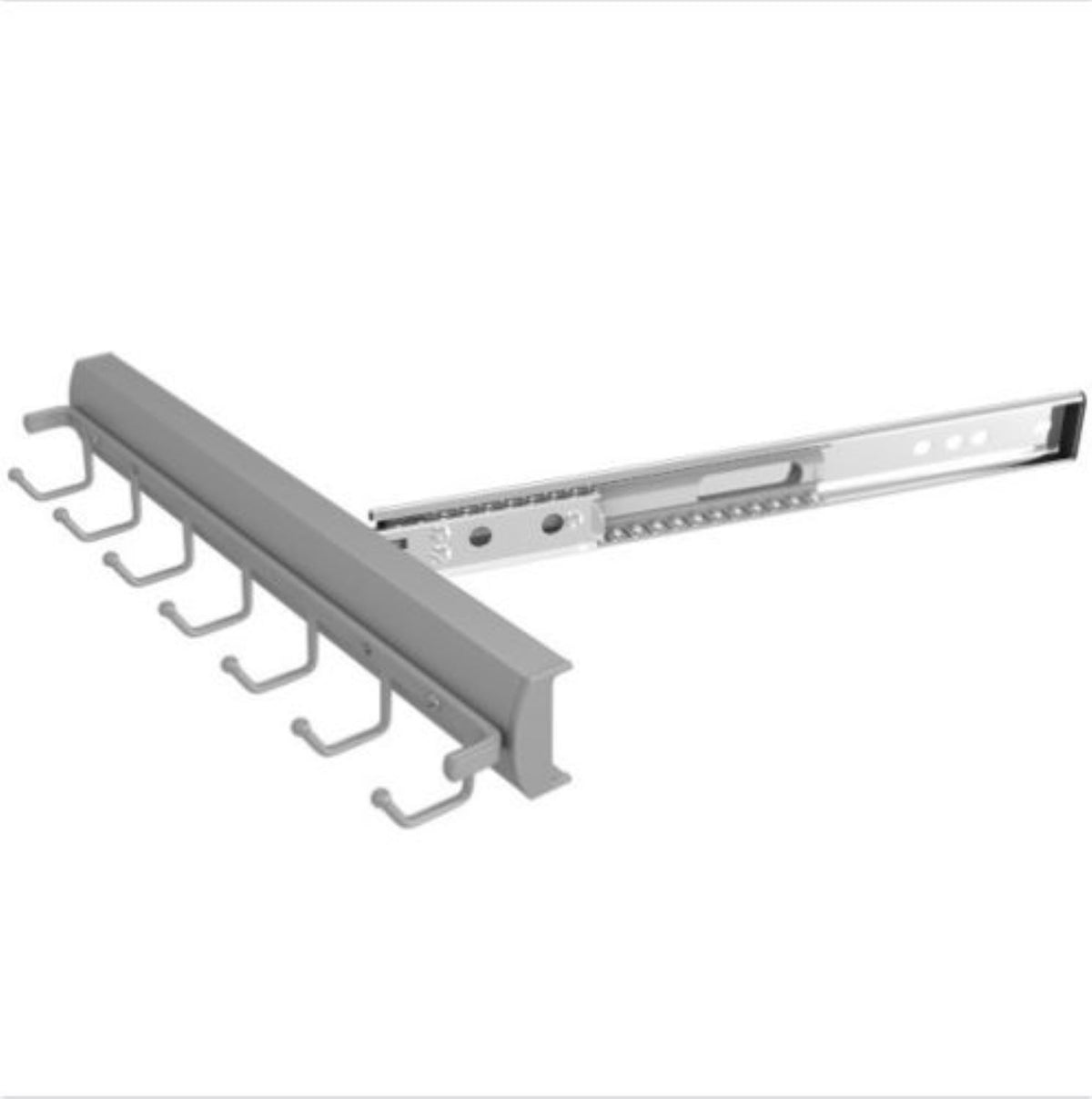 Rev-A-Shelf Sidelines CSWBRSL-14-SC-1 14 Inch Swivel Belt Rack, Satin Chrome