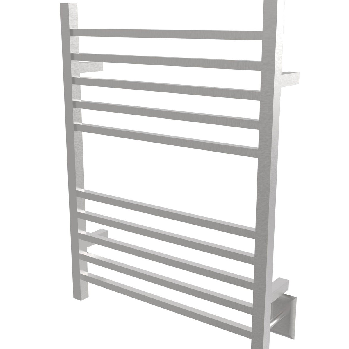 Amba RSWH-B Radiant 10 Bar Hardwired Square Heated Double Towel Warmer, Brushed