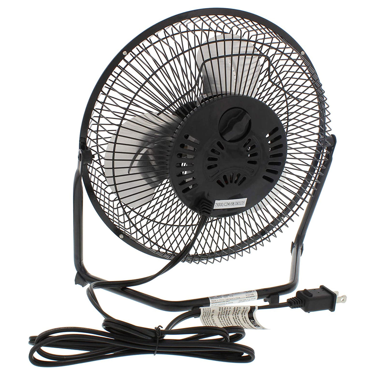 Comfort Zone 9 Inch 3 Speed Portable Air Cooling Floor Fan, Black (Open Box)