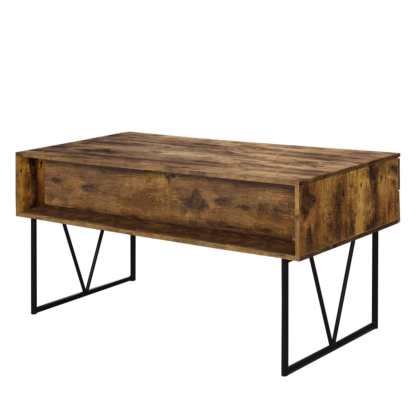 Coaster Home Furniture Barritt 4 Drawer Office Desk, Antique Nutmeg (For Parts) - VMInnovations