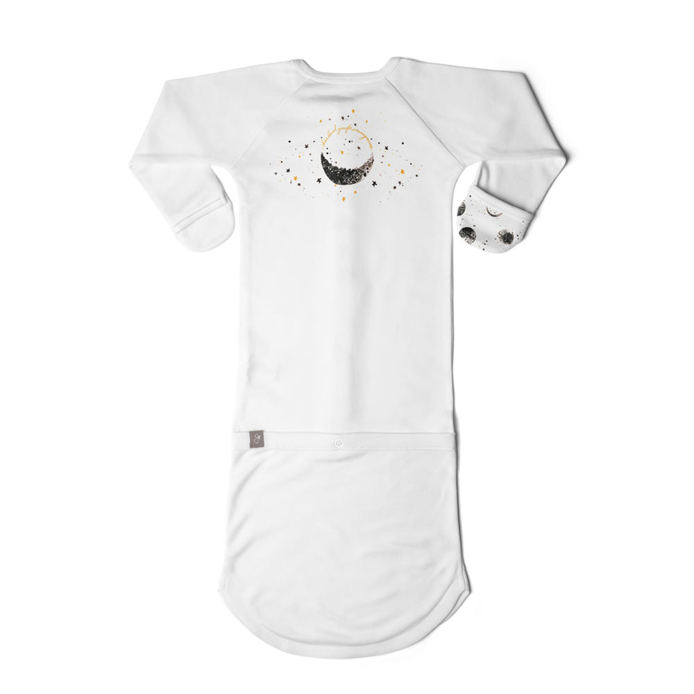 Goumikids Baby Sleeper Gown Organic Sleepsack Pajama Clothes, 0-3M Many Moons - VMInnovations
