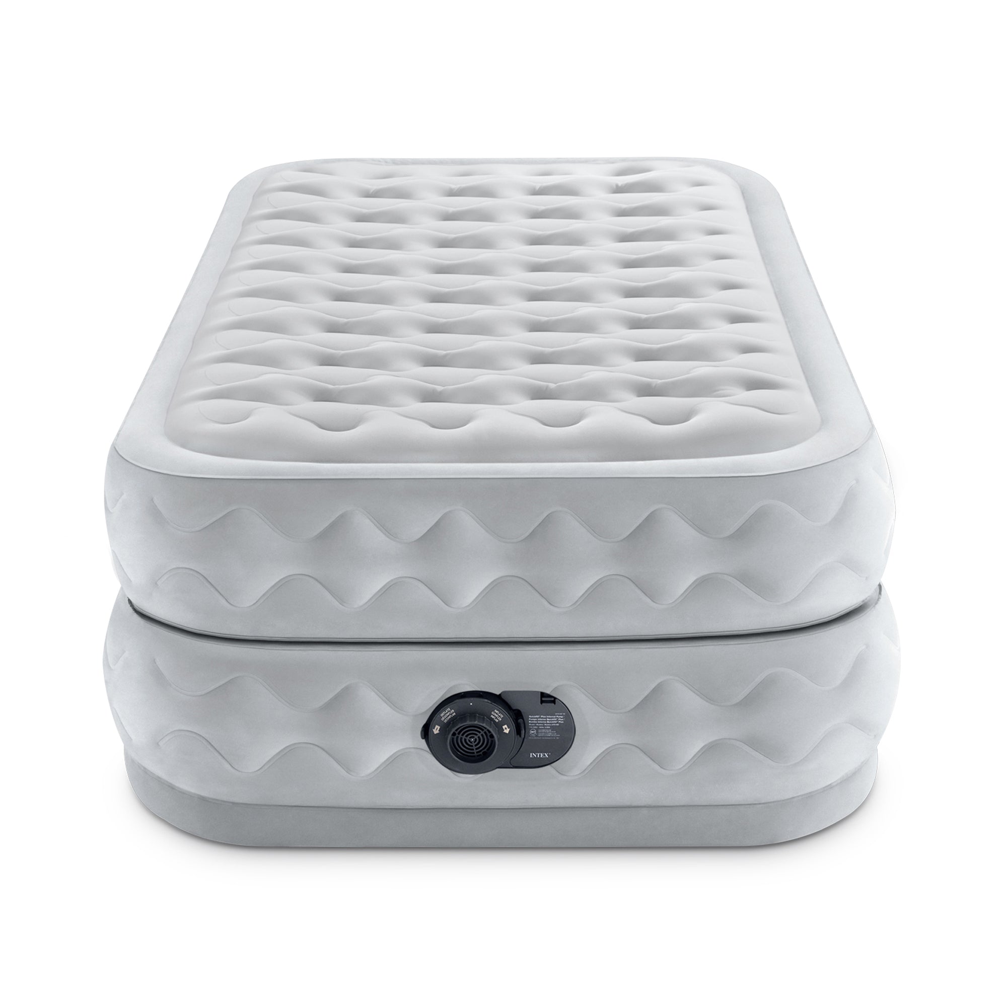 Intex Supreme Air Flow Fiber Tech Air Mattress with Built in Pump, Twin (Used)