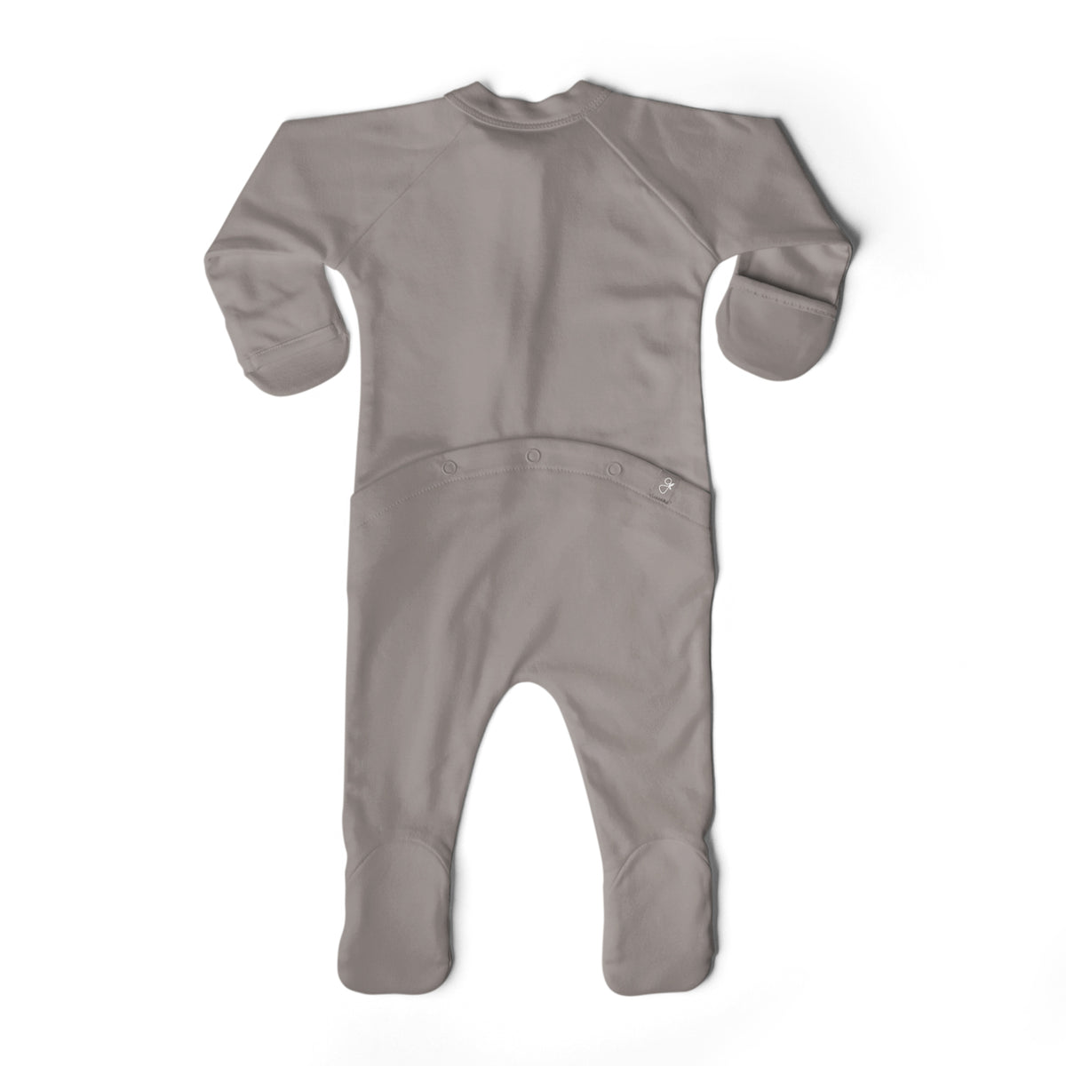 Goumikids Unisex Baby Footie Pajamas Organic Sock Sleeper Clothes, 0-3M Pewter