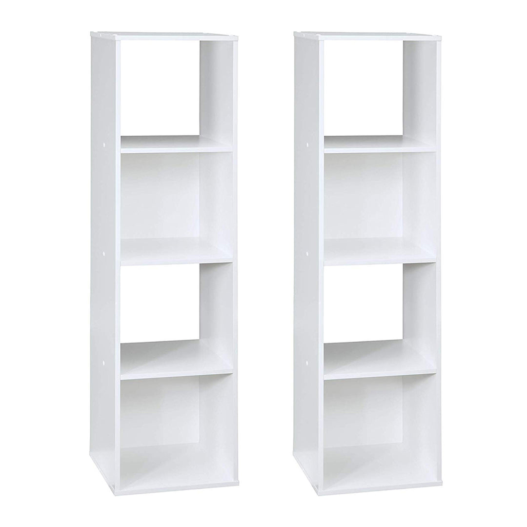 Closetmaid Home Stackable 4-Cube Cubeicals Organizer Storage, White (2 Pack) - VMInnovations