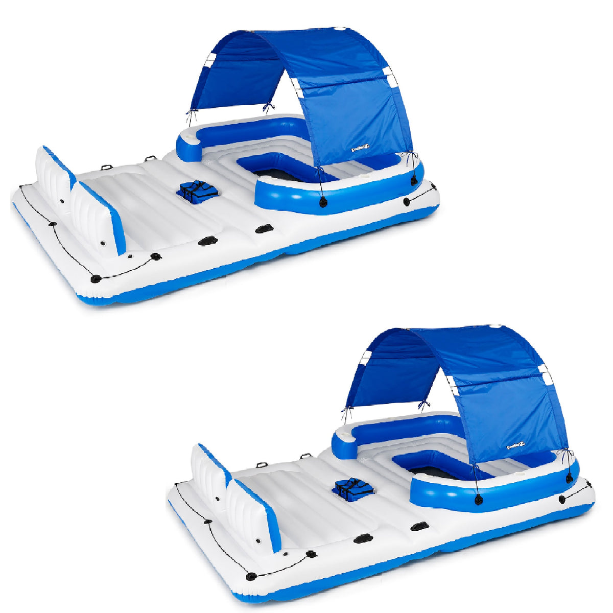 Bestway Hydro-Force Tropical Breeze Inflatable Party Island Water Float, 2 Pack