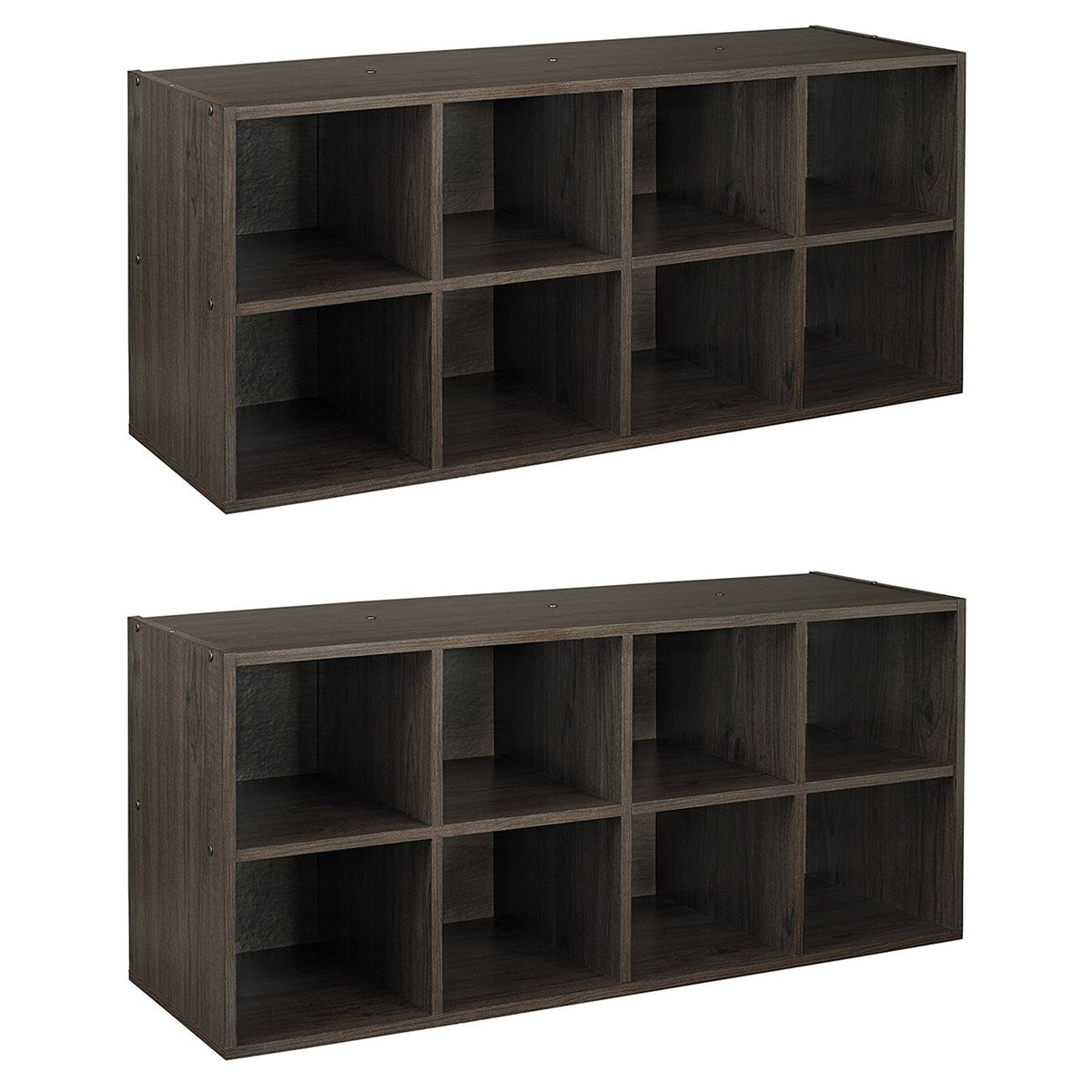 ClosetMaid 5081 8 Box Closet Shoe Organizing Storage Station, Espresso (2 Pack) - VMInnovations