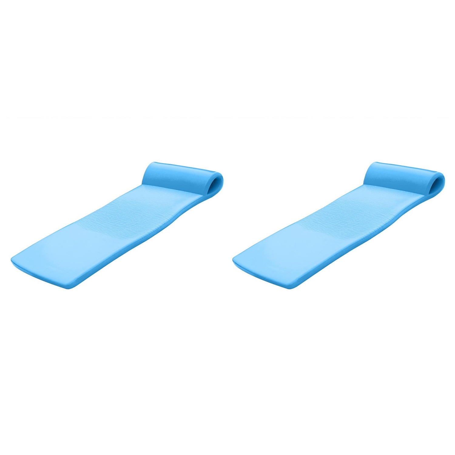 TRC Recreation Sunsation 70" Foam Raft Lounger Pool Float, Marina Blue (2 Pack)