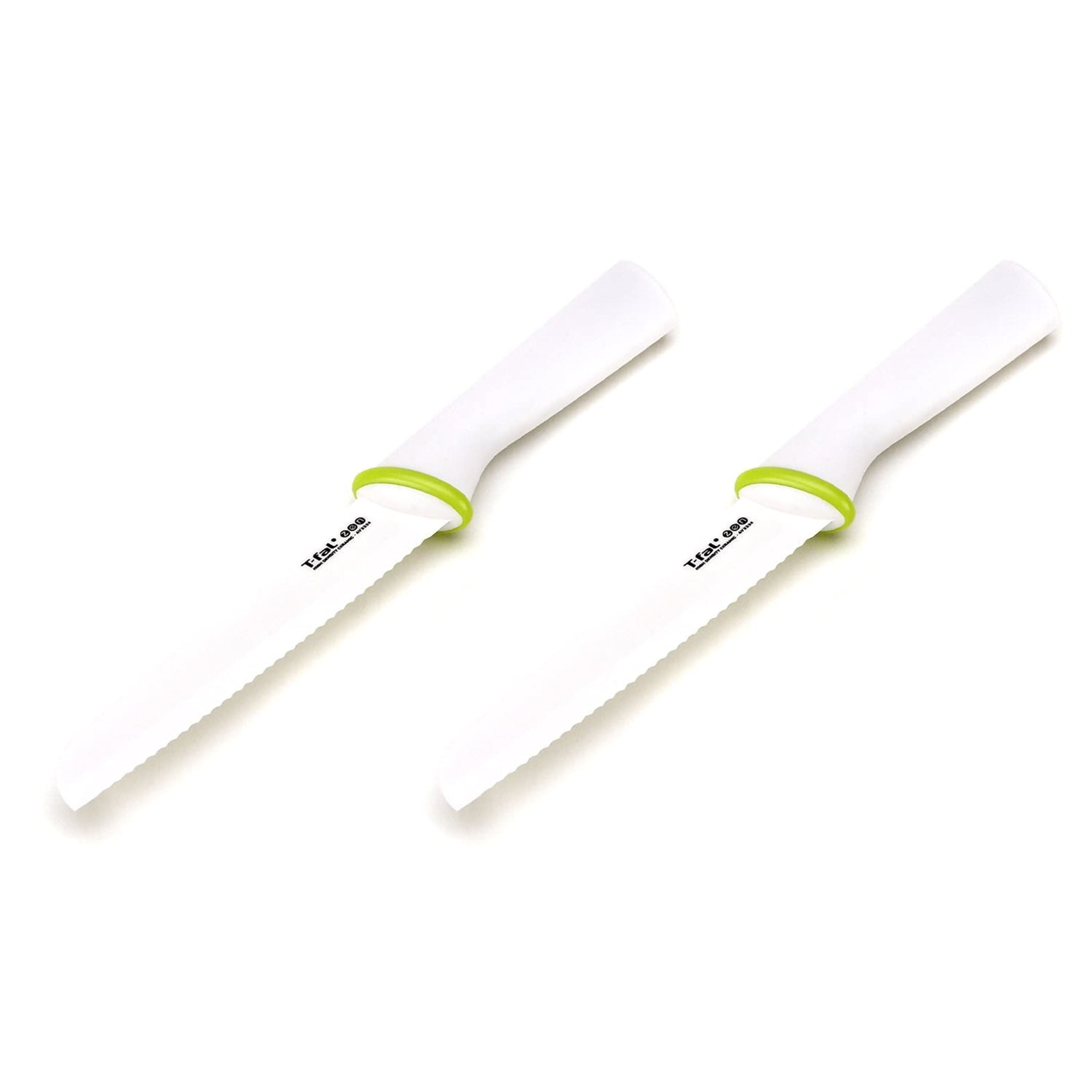 T-Fal Zen 84210 Sharp Ceramic 6 Inch Serrated Utility Knife and Sheath (2 Pack)