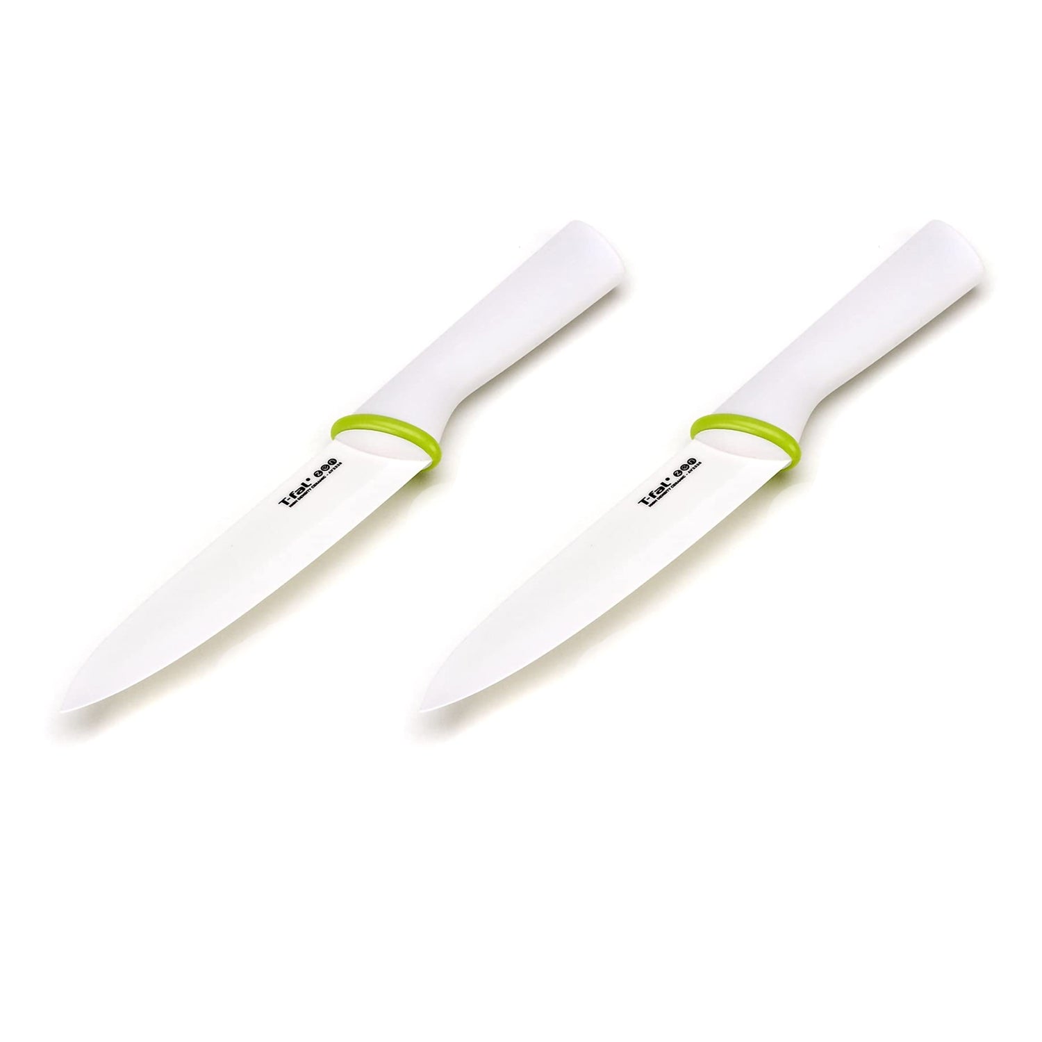 T-Fal Zen 84211 Sharp Ceramic 6 Inch Kitchen Santoku Knife with Sheath (2 Pack)