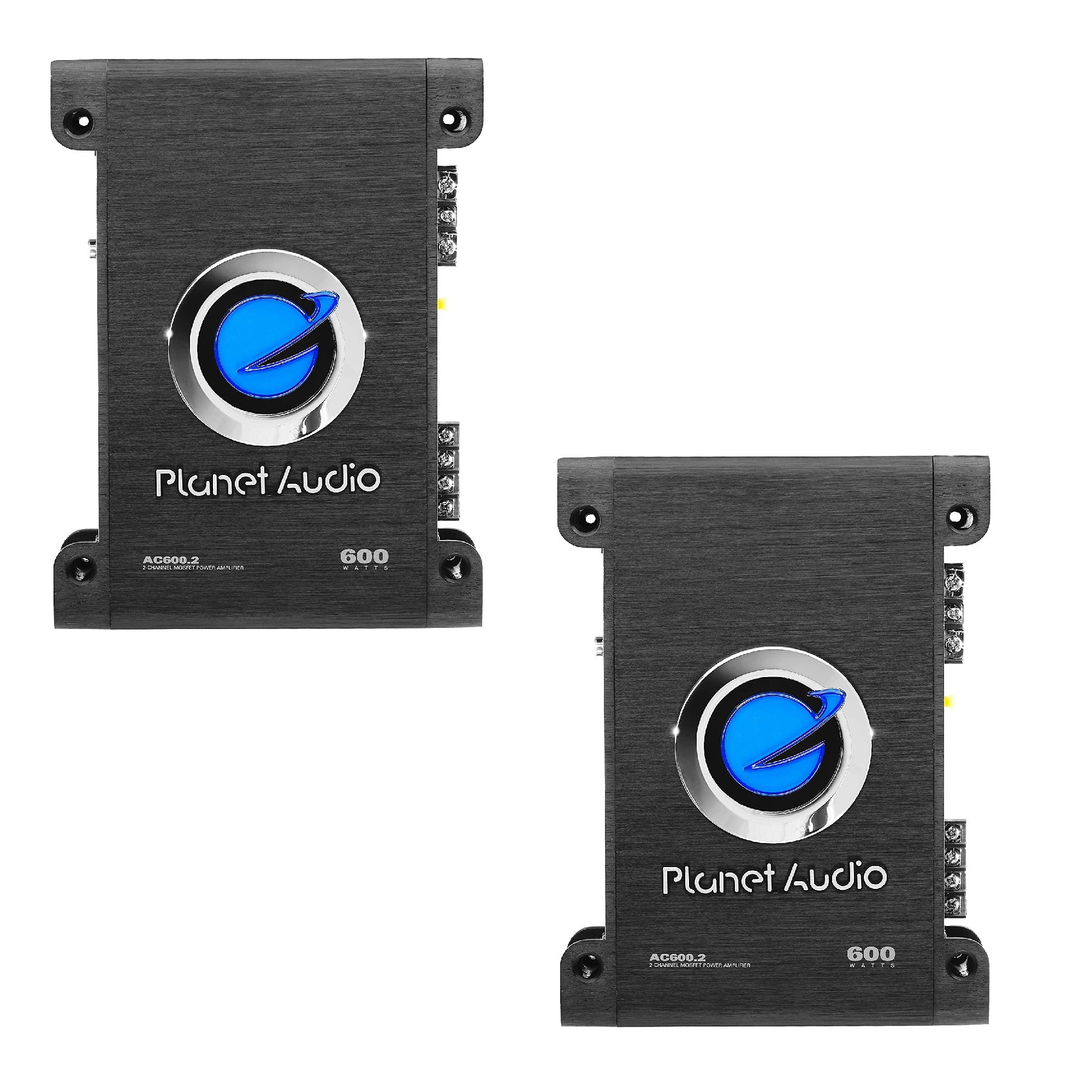 Planet Audio AC600.2 600W 2 Channel MOSFET Class A/B Power Stereo Amp (2 Pack) - VMInnovations
