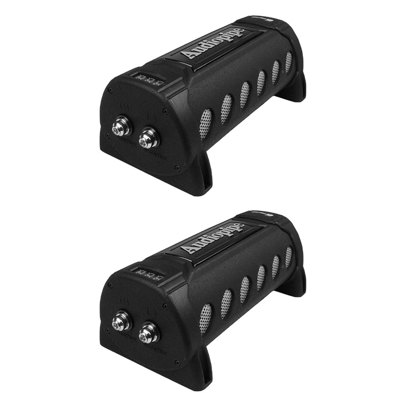 Audiopipe ACAP-6000 6 Power Car Audio Capacitor Digital Display Black  (2 Pack)