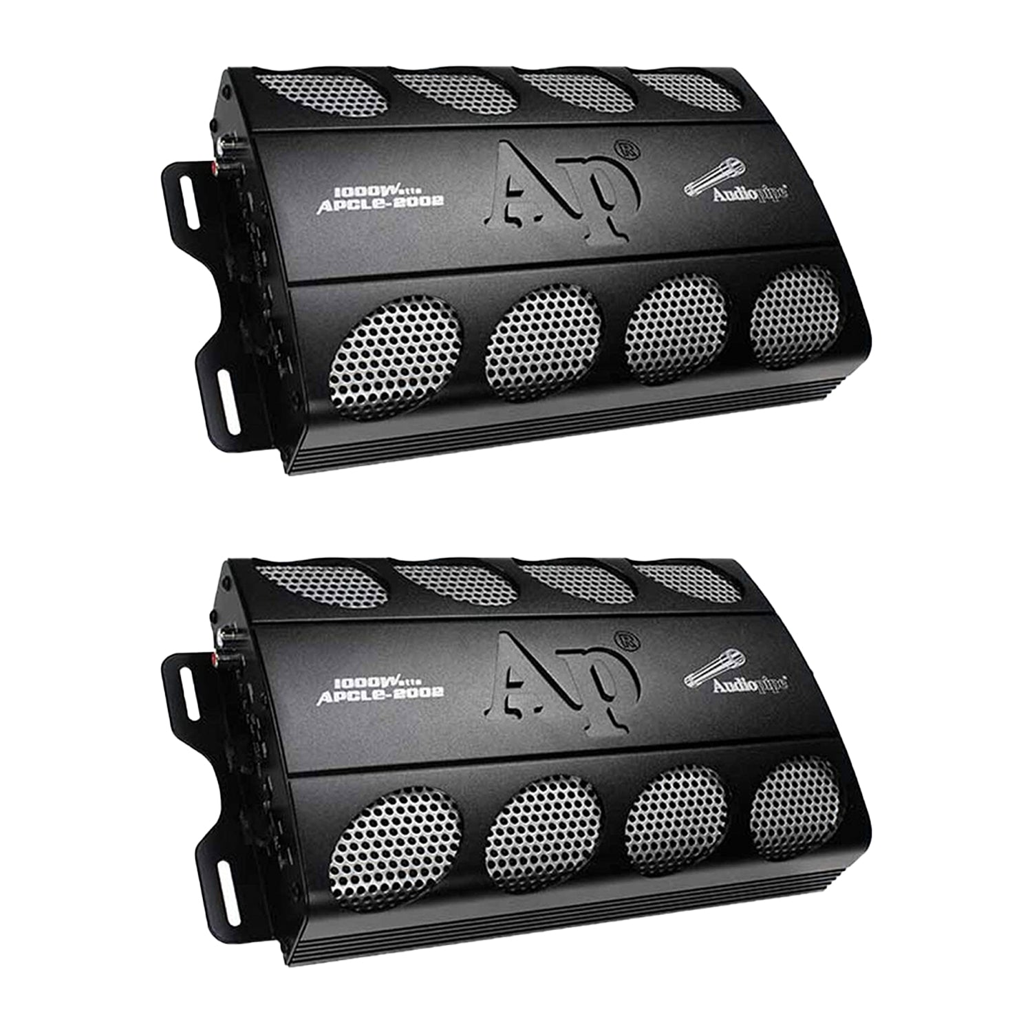 AudioPipe 2 Channel 1000W Car Audio Sound System Power Amplifier Amp (2 Pack)