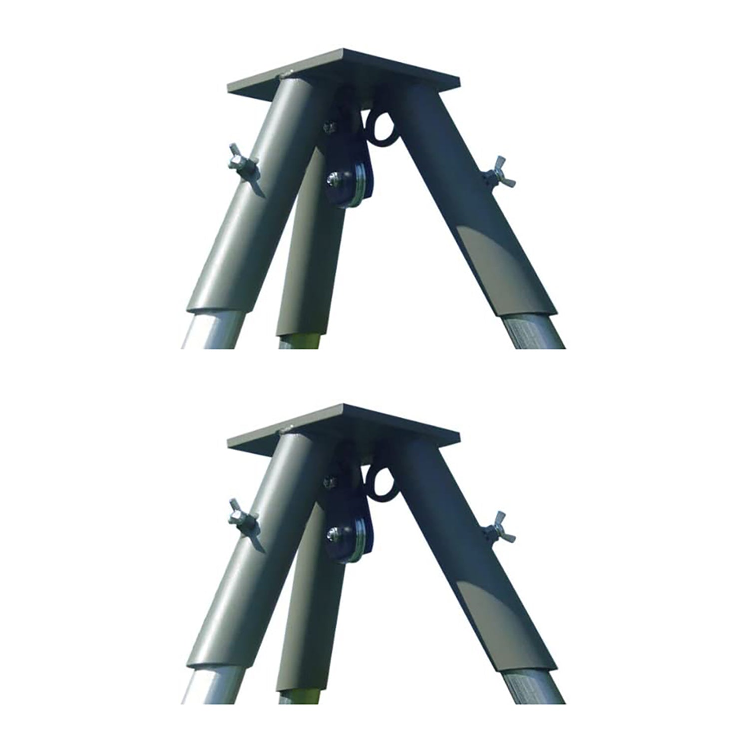 Boss Buck BB-1-TPH2 Steel Tripod Header with 1000 Pound Pulley System (2 Pack) - VMInnovations
