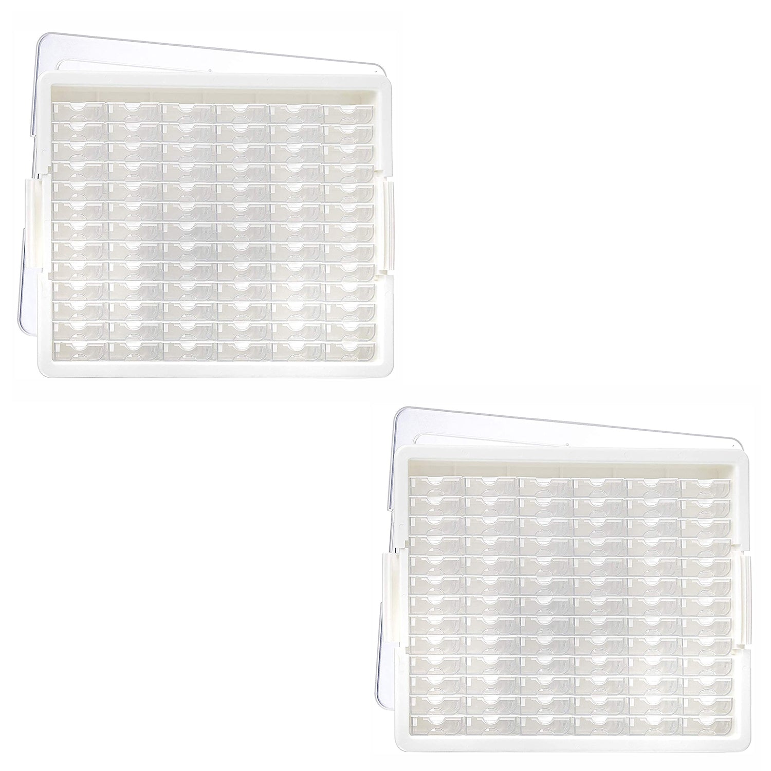 Elizabeth Ward Bead Storage Solutions 82 Piece Craft Supplies Organizer (2 Pack) - VMInnovations
