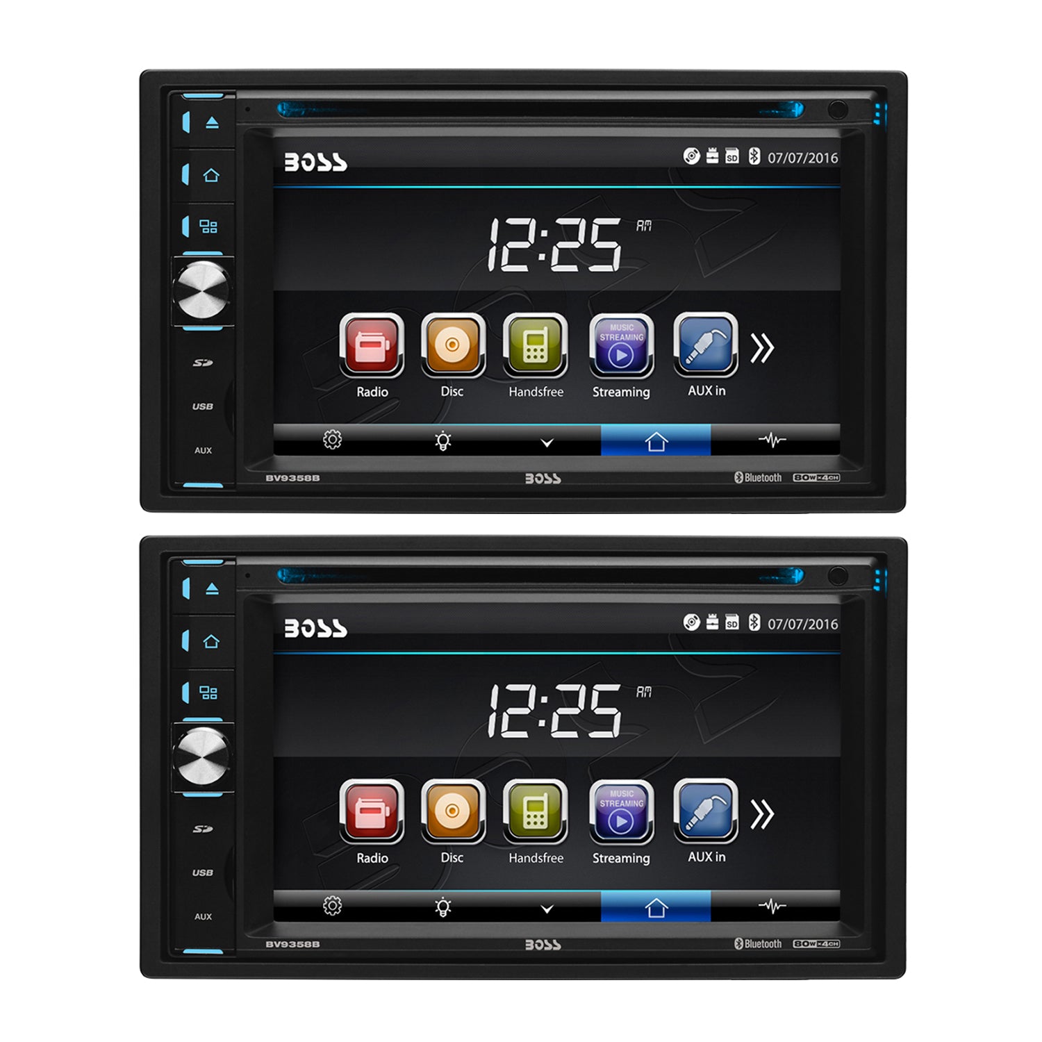 BOSS Audio 6.2" Screen Bluetooth USB MP3 Car Audio DVD Player Receiver (2 Pack)