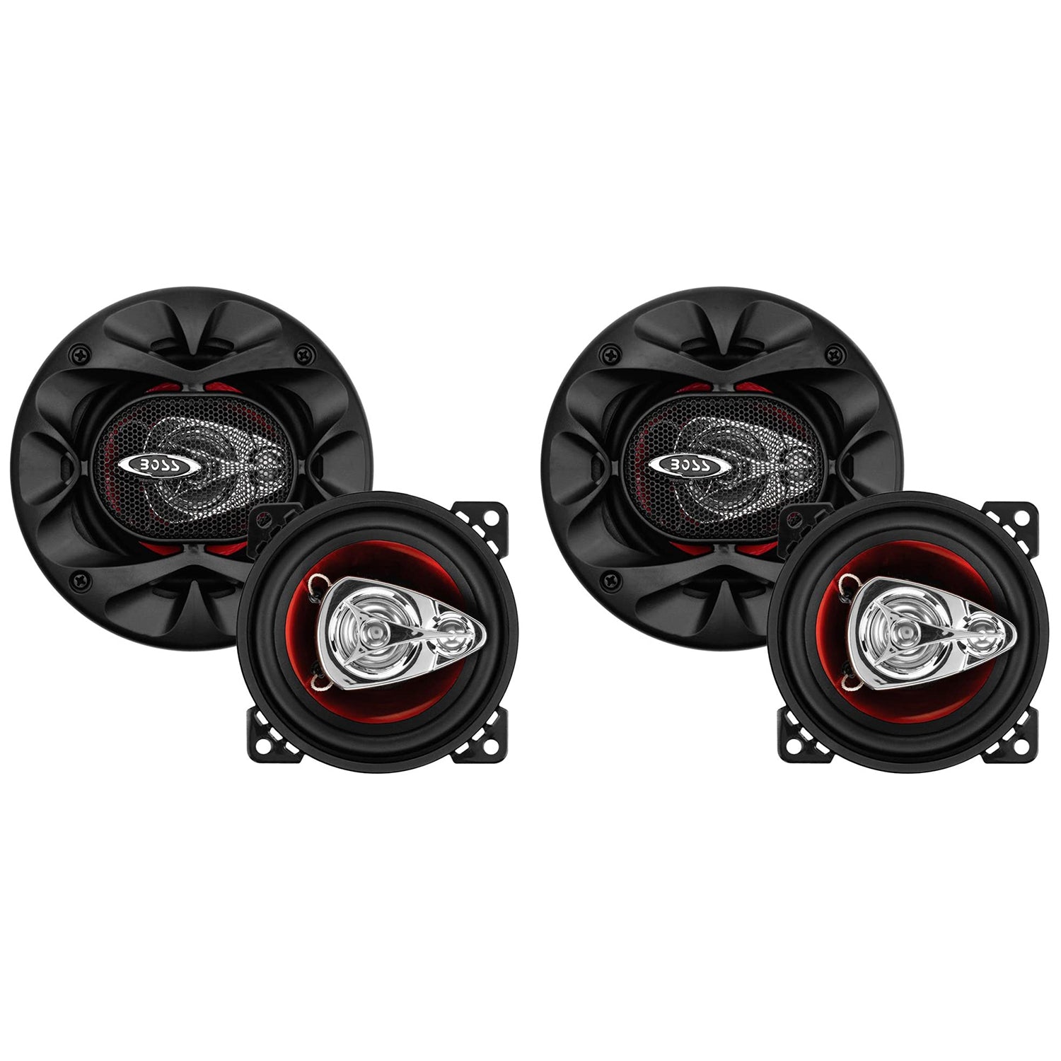 BOSS Chaos Exxtreme 4" Full Range Mounted Vehicle Speaker System Pair (2 Pack)
