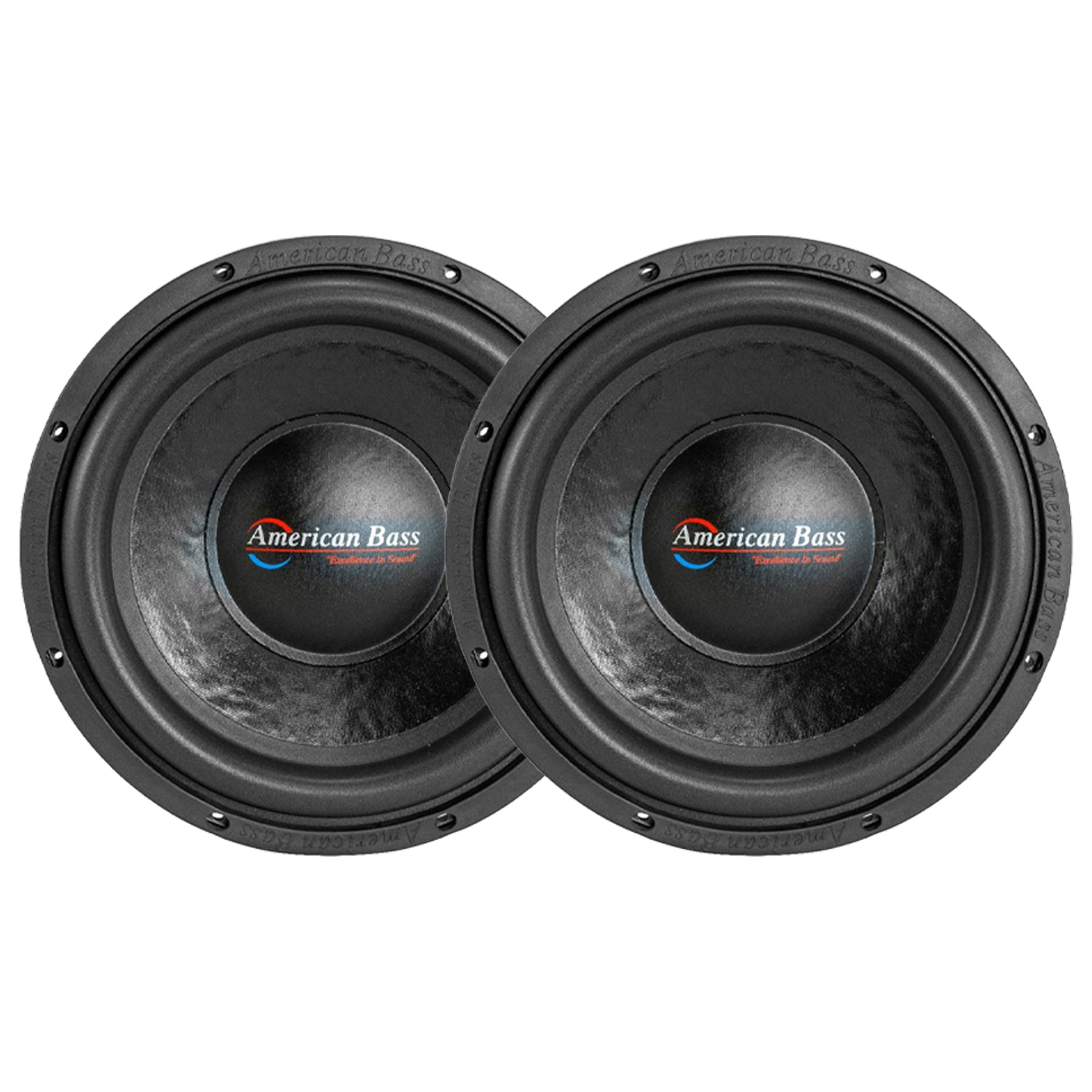 American Bass DX 124 12 Inch Single 4 Ohm 800 Watt Subwoofer Speaker (2 Pack)