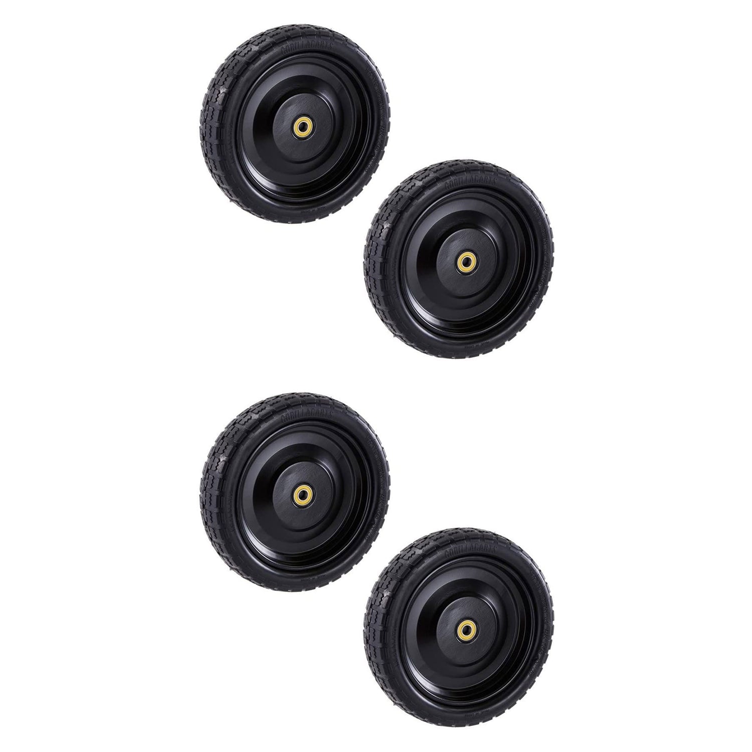 Gorilla Carts GCT-13NF 13 Inch No Flat Replacement Tire for Utility Cart, 4 Pack - VMInnovations