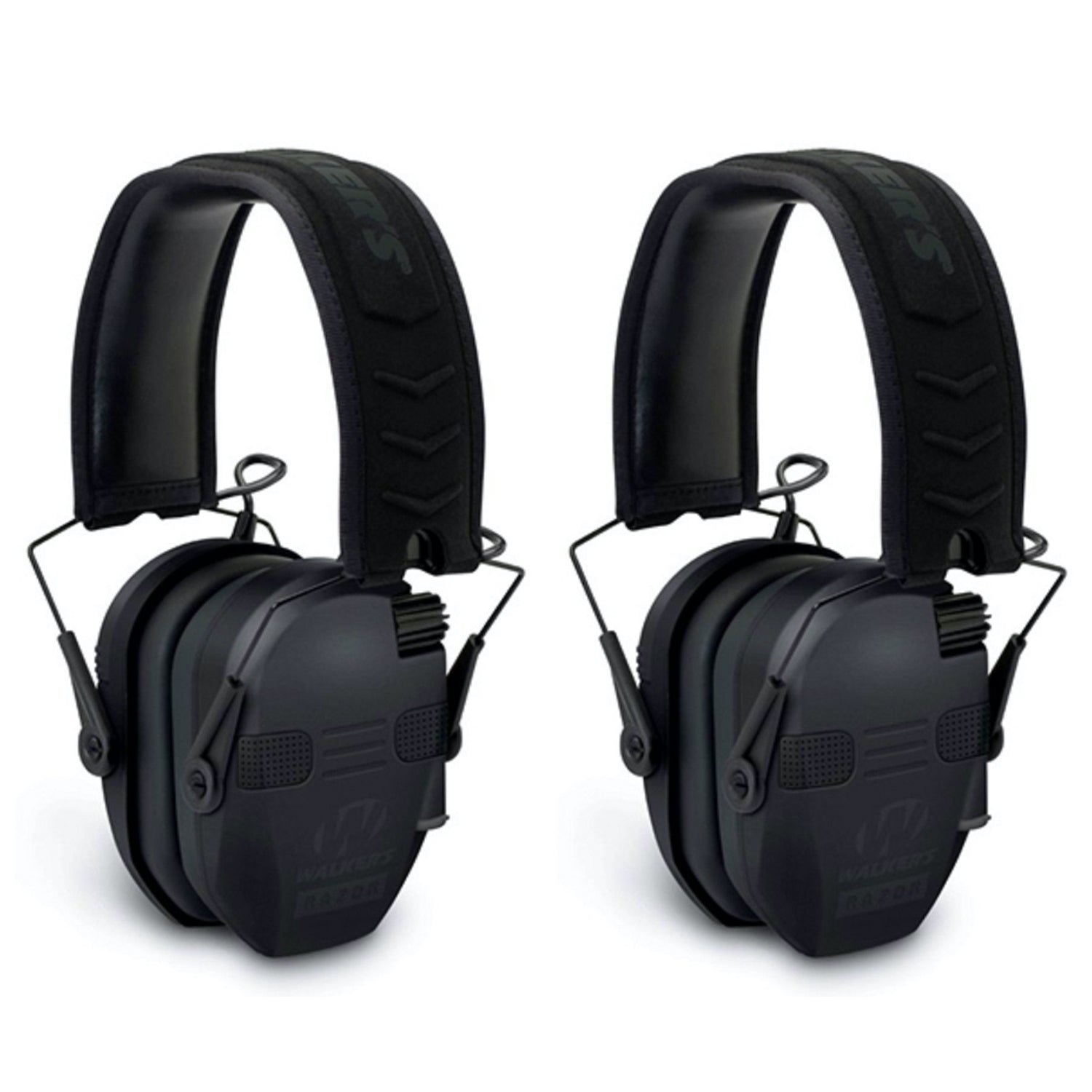 Walker's Razor Slim Electronic Bluetooth Protection Earmuff, Black (2 Pack) - VMInnovations