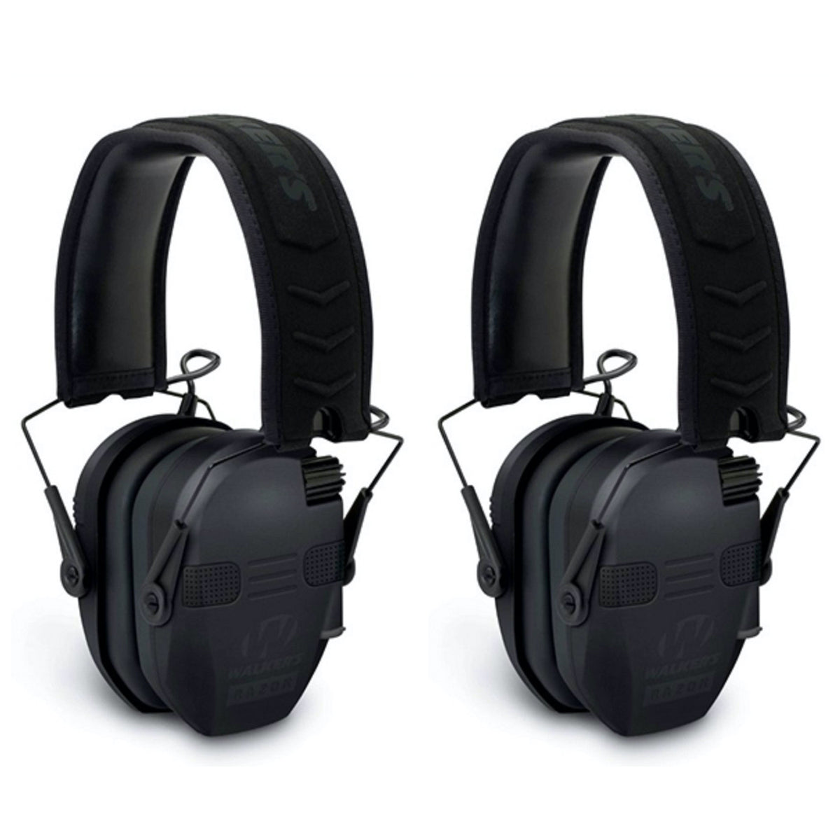 Walker's Razor Slim Electronic Bluetooth Protection Earmuff, Black (2 Pack) - VMInnovations