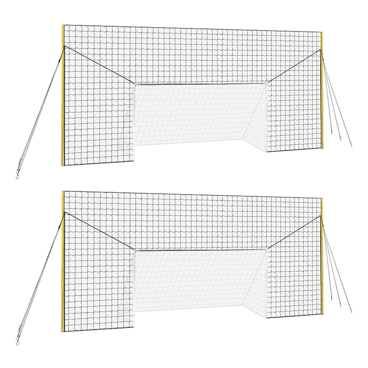 Open Goaaal JX-OGFJ3 Soccer Practice Net Rebounder with Goal, Junior (2 Pack)