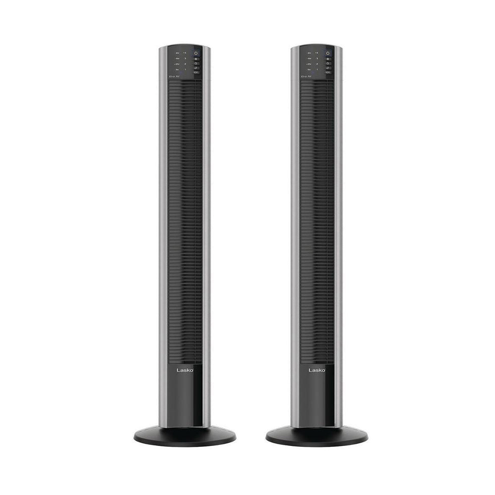 Lasko XtraAir 48 In. Tower Home Fan Air Ionizer with Remote Control (2 Pack) - VMInnovations
