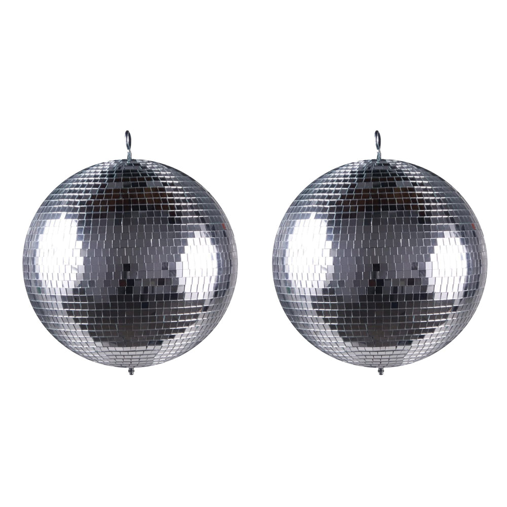 ADJ American DJ M-2020 20" Party Club Lighting Glass Mirror Disco Ball (2 Pack)