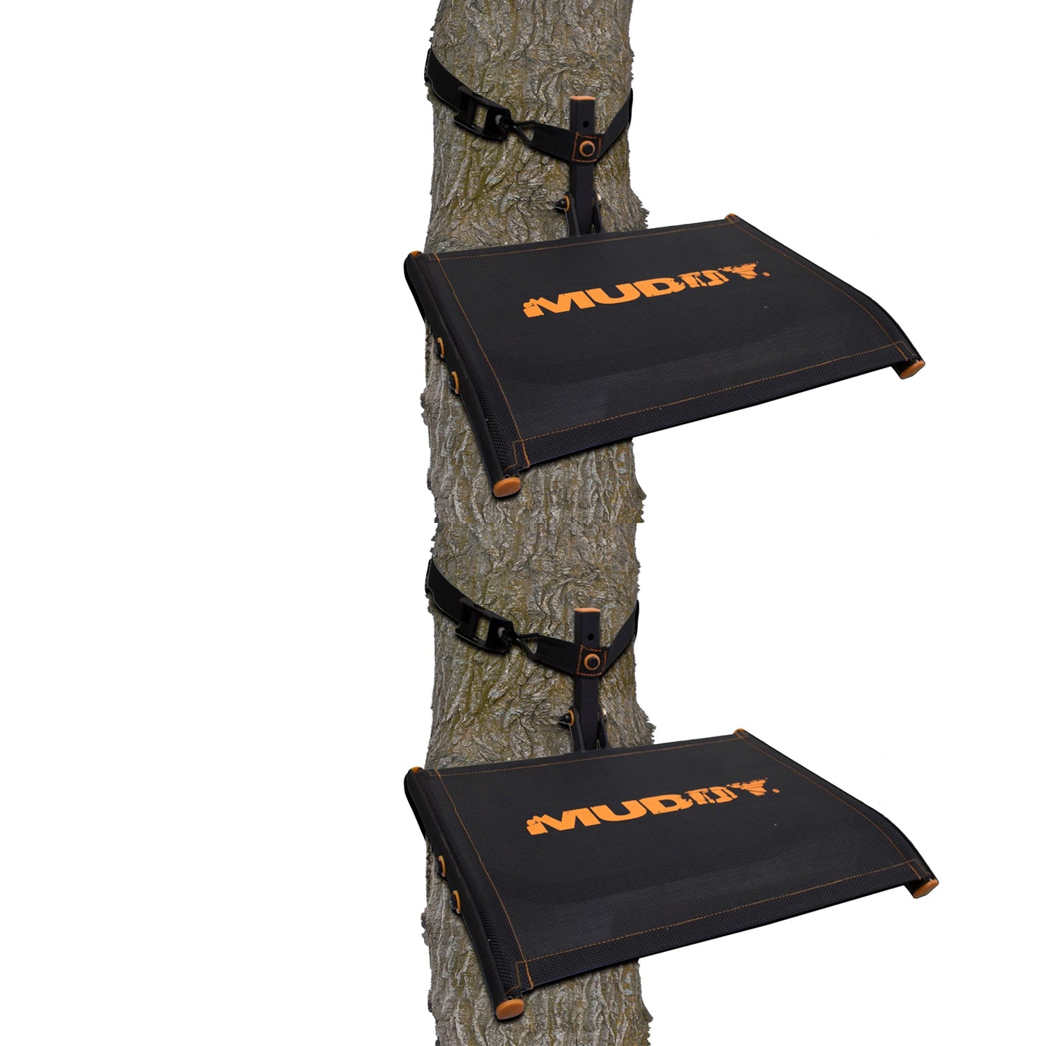 Muddy Ultra Tree Seat Hang On Climbing Treestand with Ratchet Straps (2 Pack) - VMInnovations