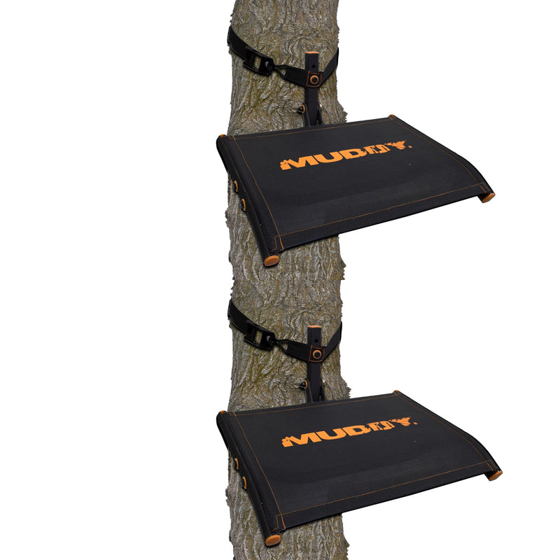 Muddy Ultra Tree Seat Hang On Climbing Treestand with Ratchet Straps (2 Pack)
