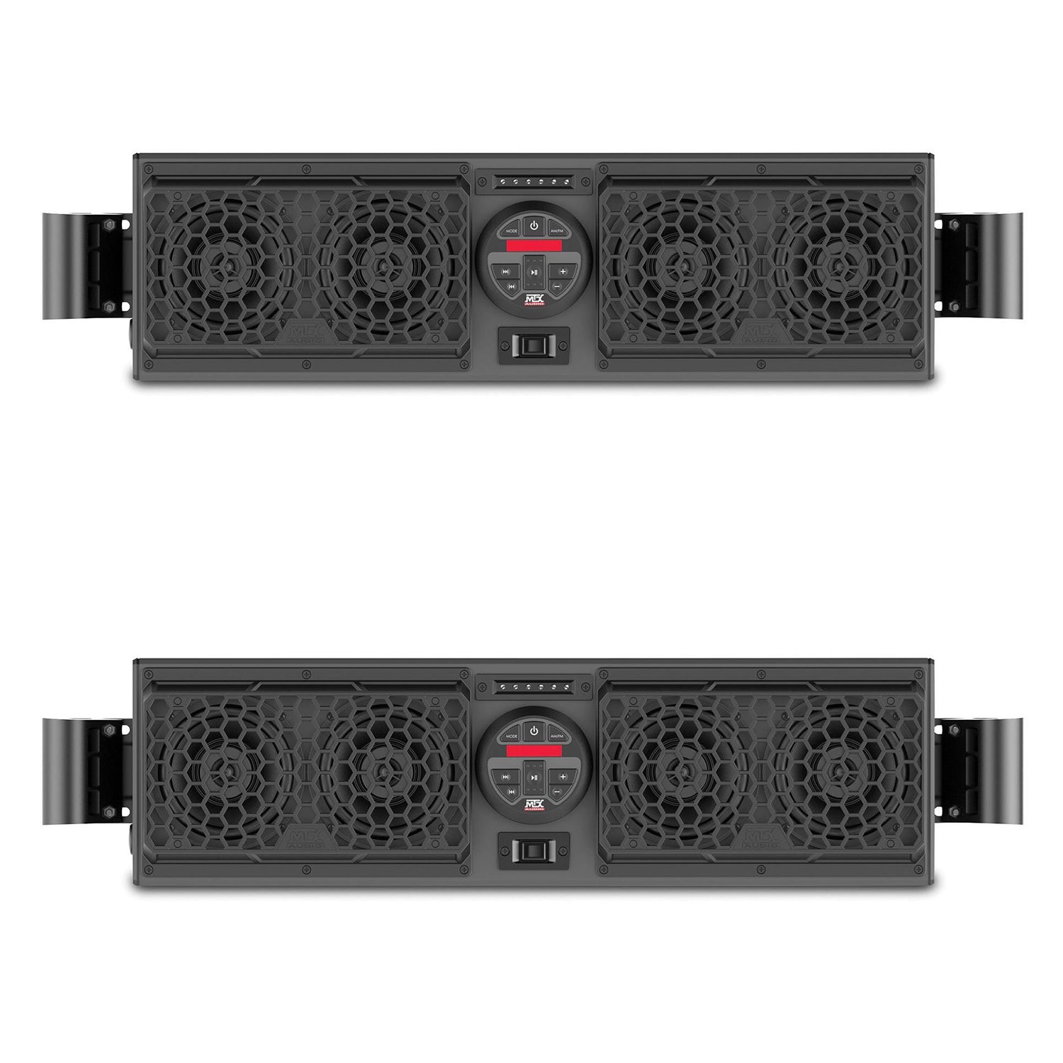 MTX MUDSYS31 Bluetooth Overhead Waterproof UTV Soundbar and Amp System (2 Pack) - VMInnovations