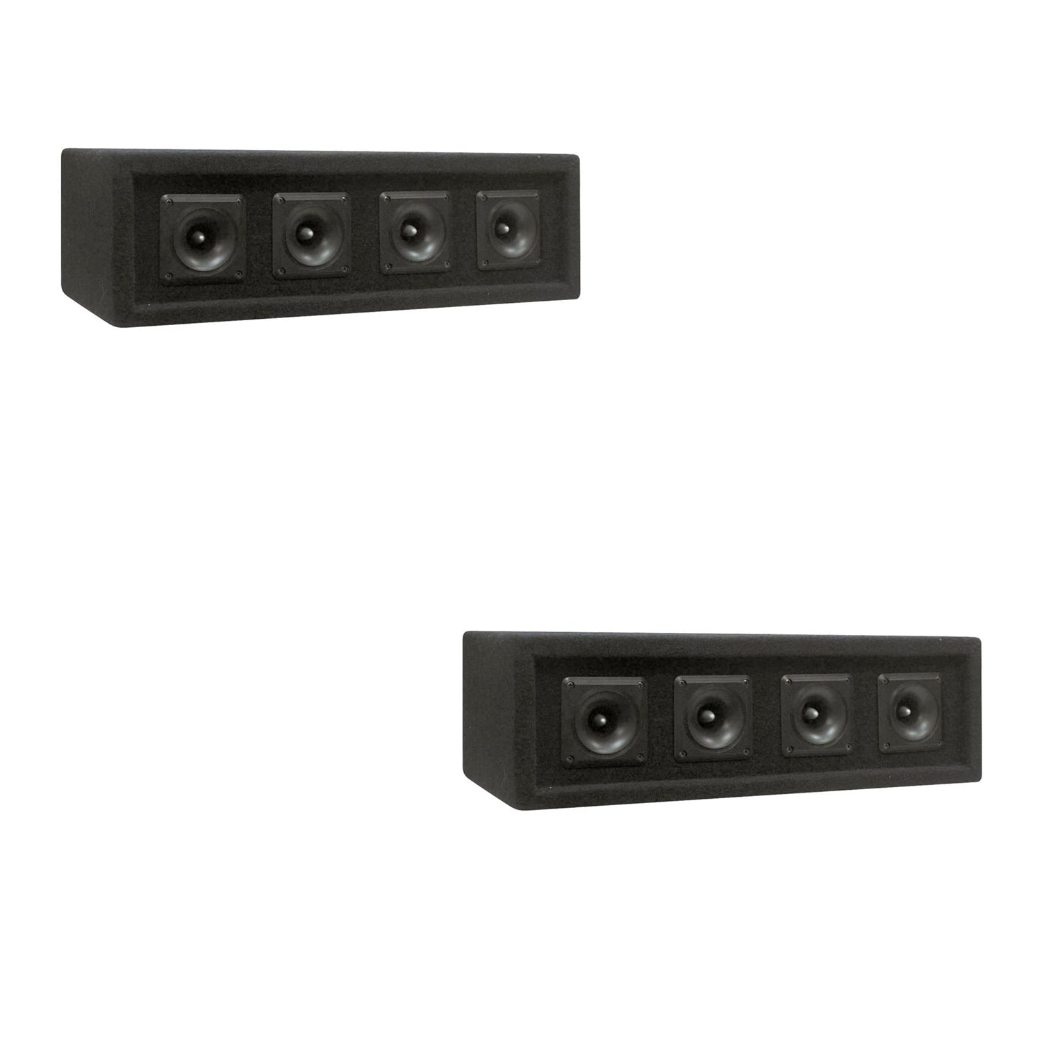 Pyle 300 Watt 4 Way DJ Tweeter Speaker Sound System Enclosure Box, Black(2 Pack) - VMInnovations