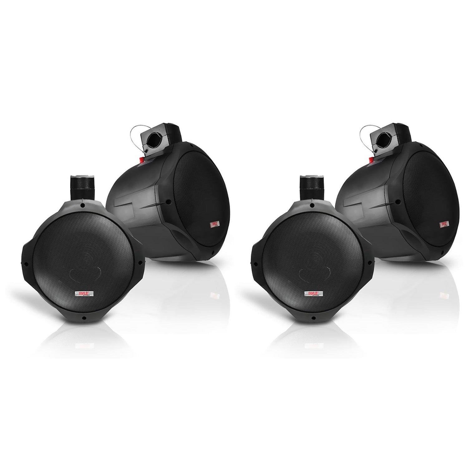 Pyle PLMRB65 6.5 Inch 200 Watt Marine Dual Tower Wakeboard Speakers (4 Pack)