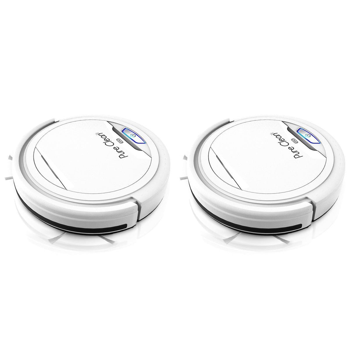 Pyle PUCRC25 PureClean Smart Robot Vacuum Home Cleaning System, White (2 Pack)